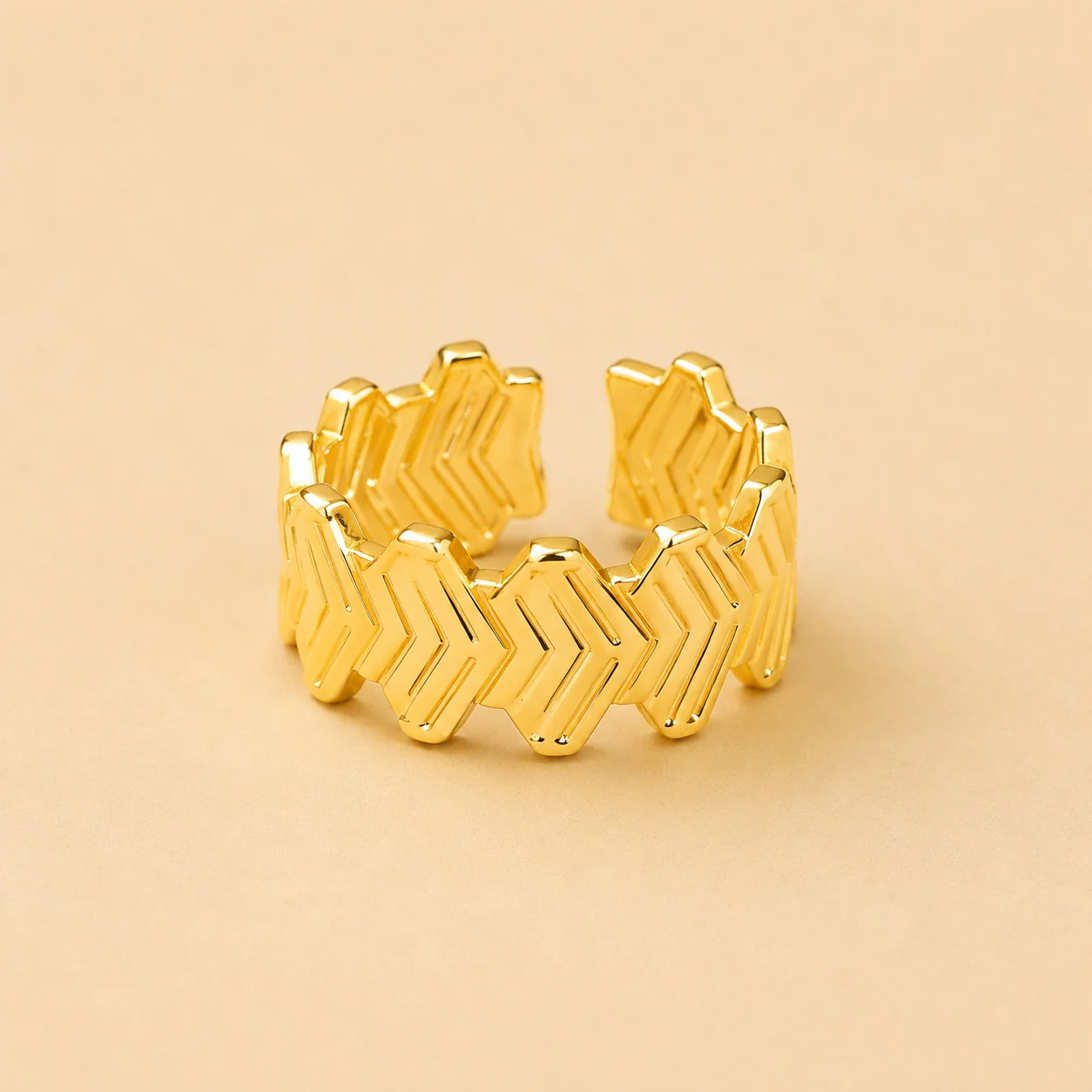 18K Glod Plated Arrow Ring