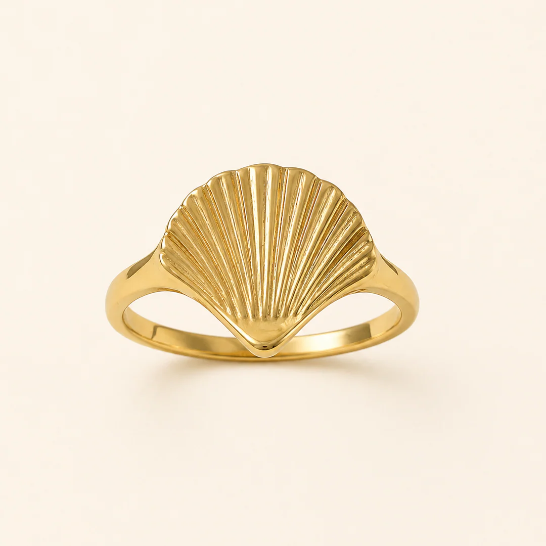 18K Gold Plated Aurelia Shell Ring