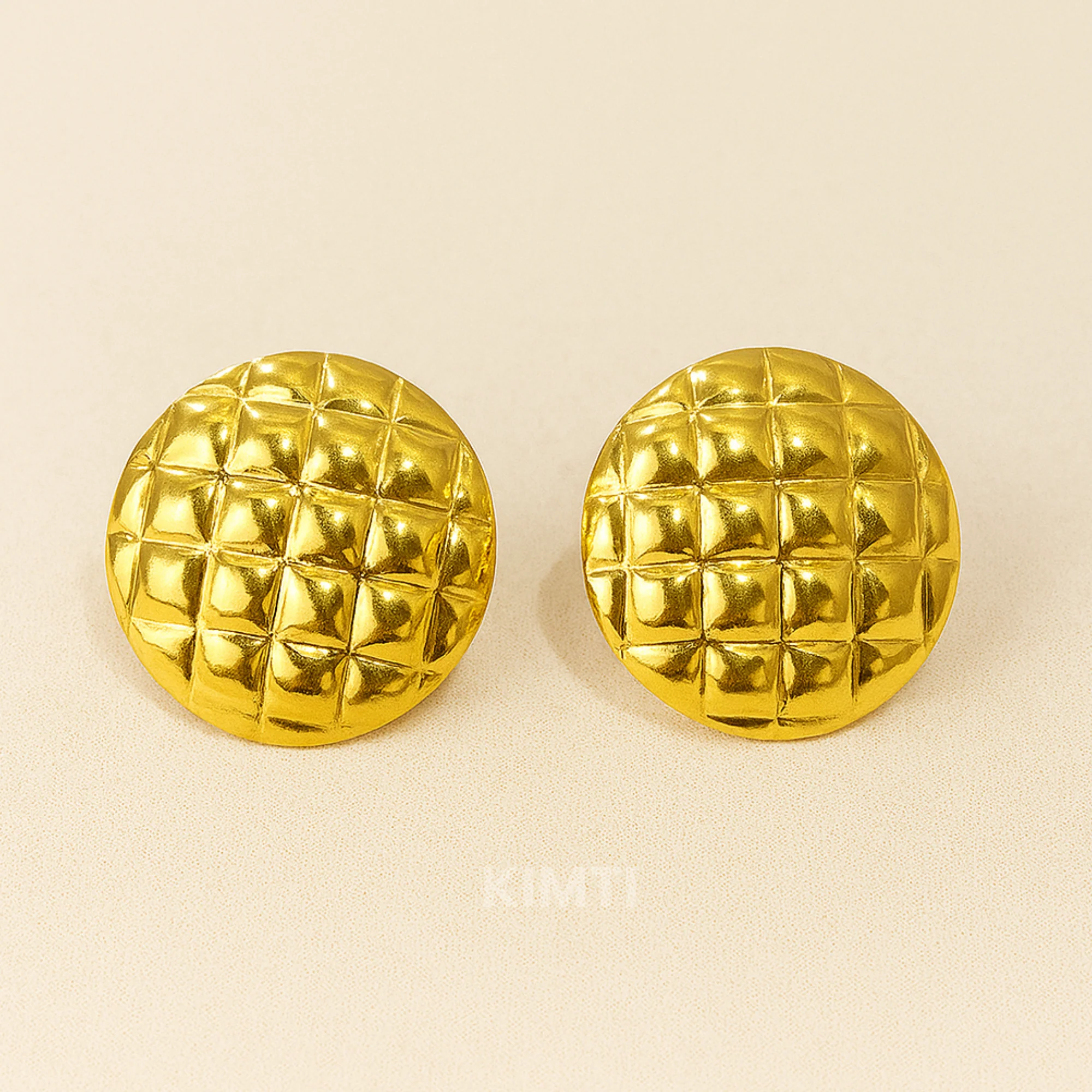 18K Gold Plated Bold Stud Earring
