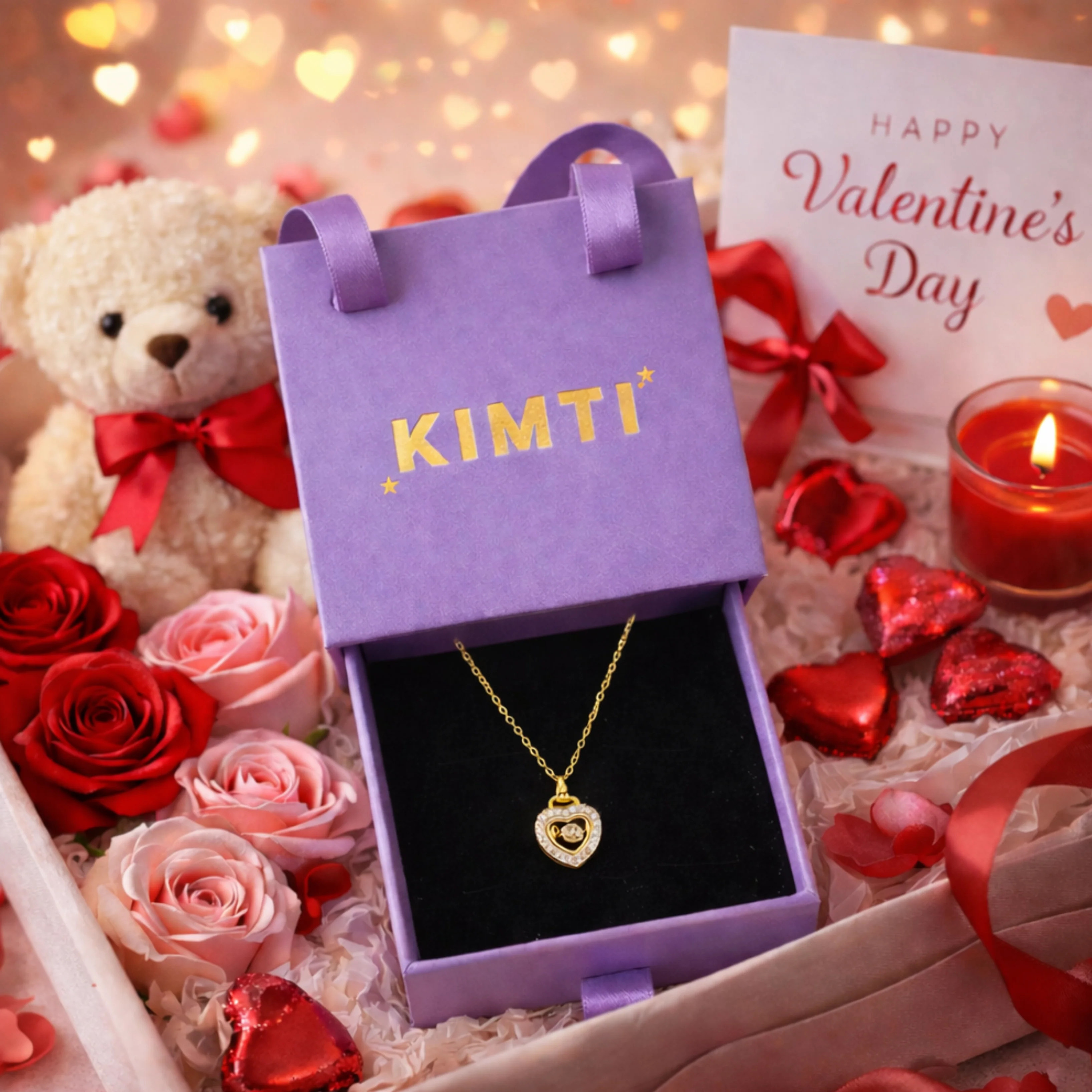 18K Gold Plated Classic Love Necklace - Image 2