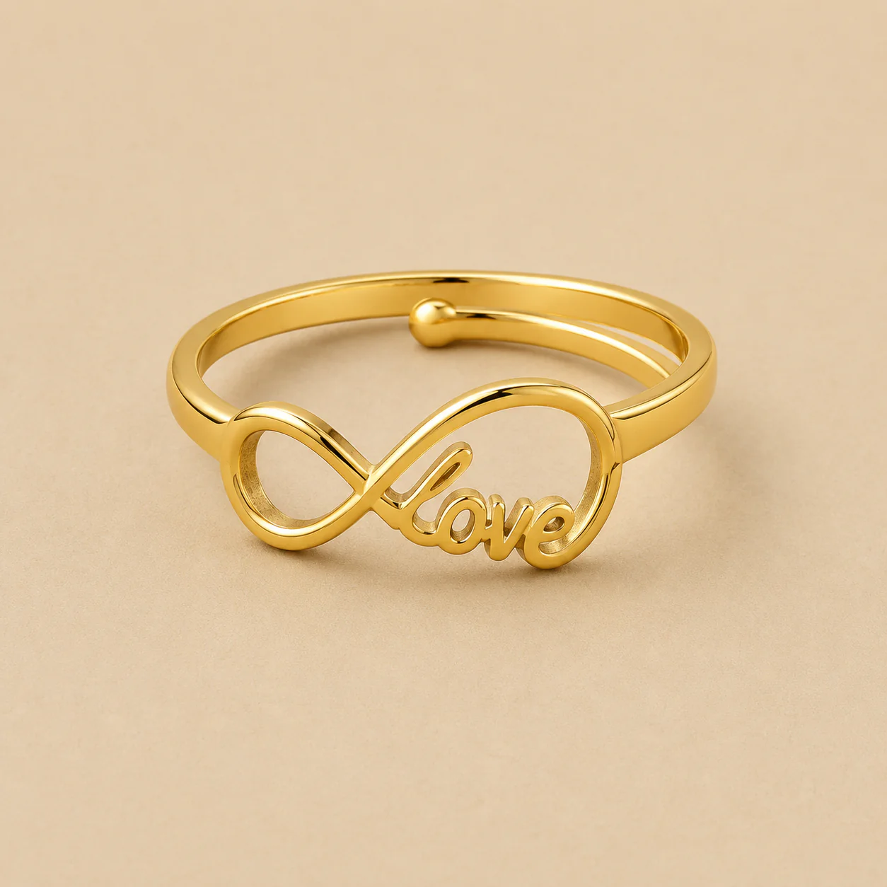 18K Gold Plated Daily Wear Love Band Ring - Image 3