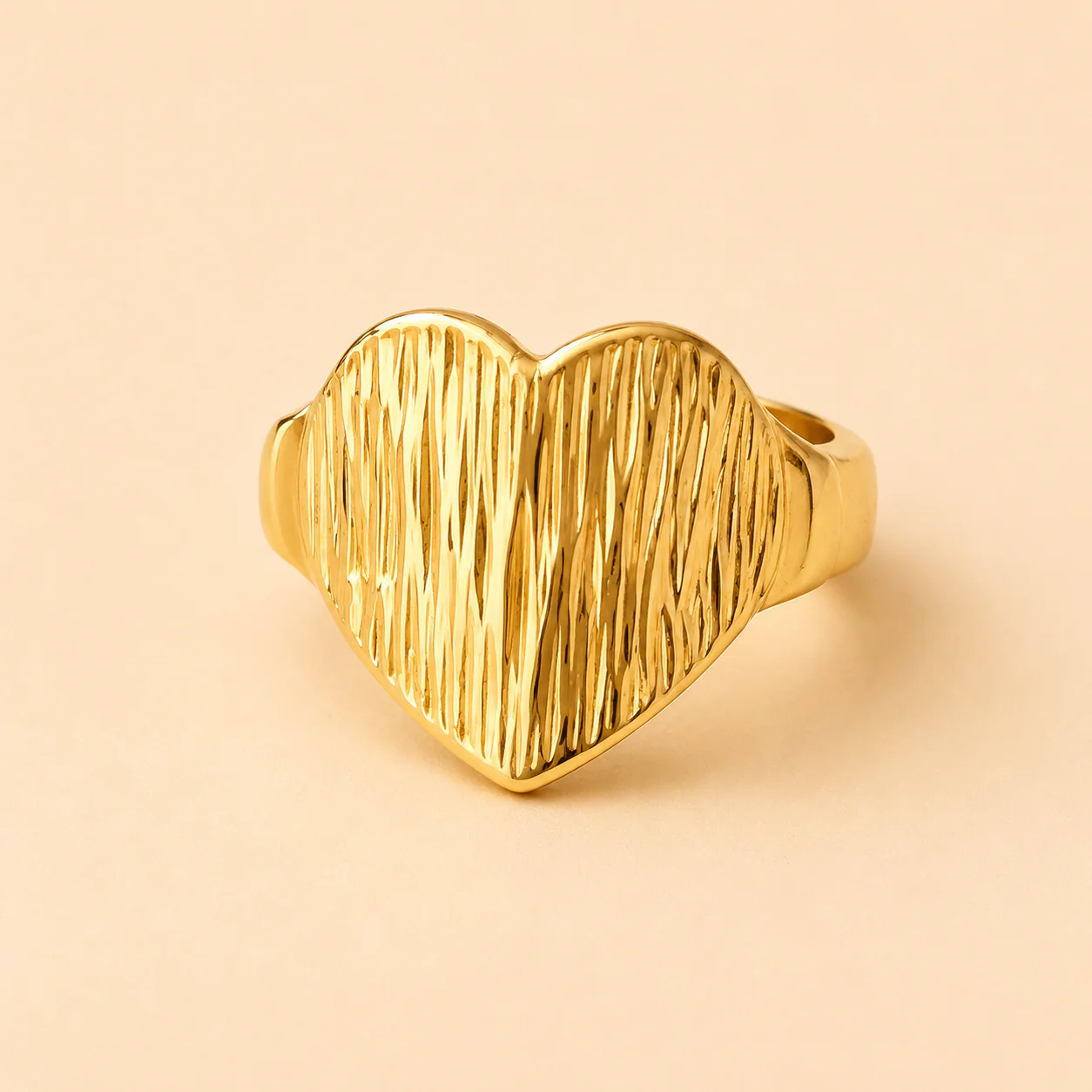 18K Gold Plated Forever Heart Ring