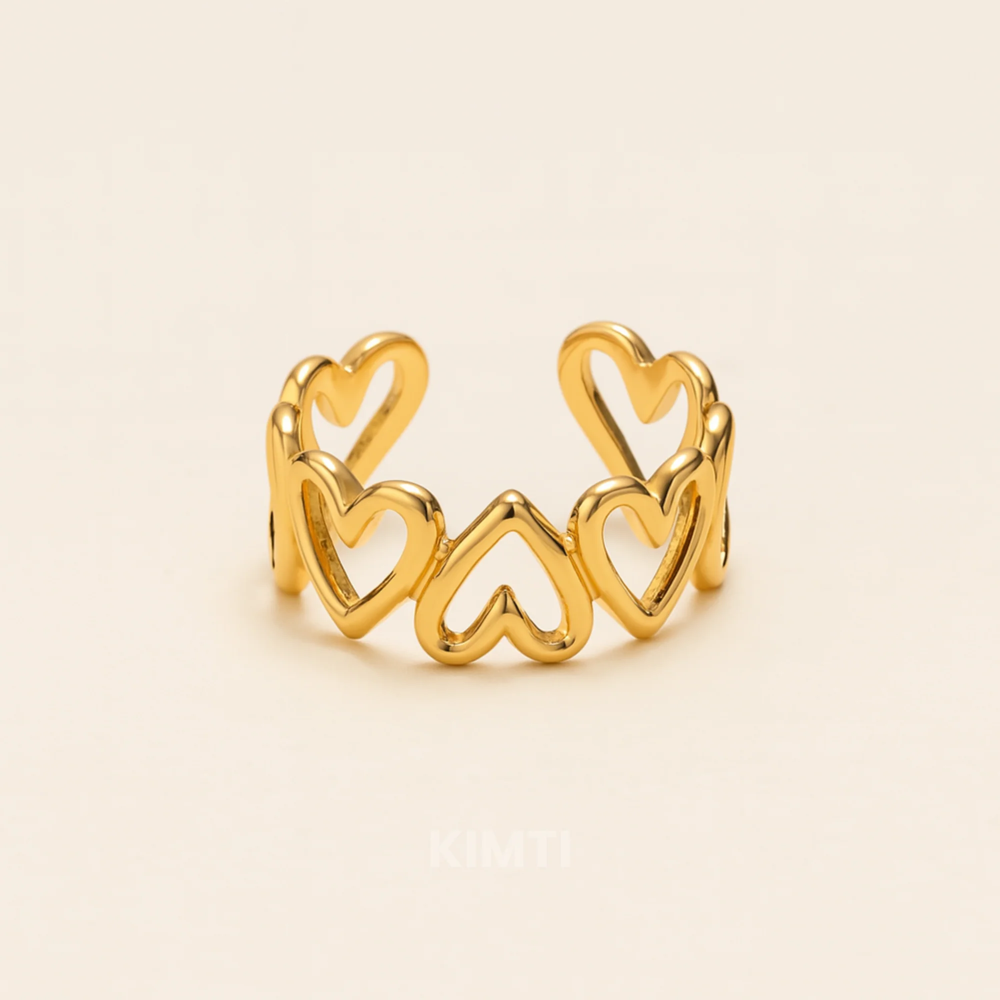 18k Gold Plated Endless Love Anti Tarnish Ring