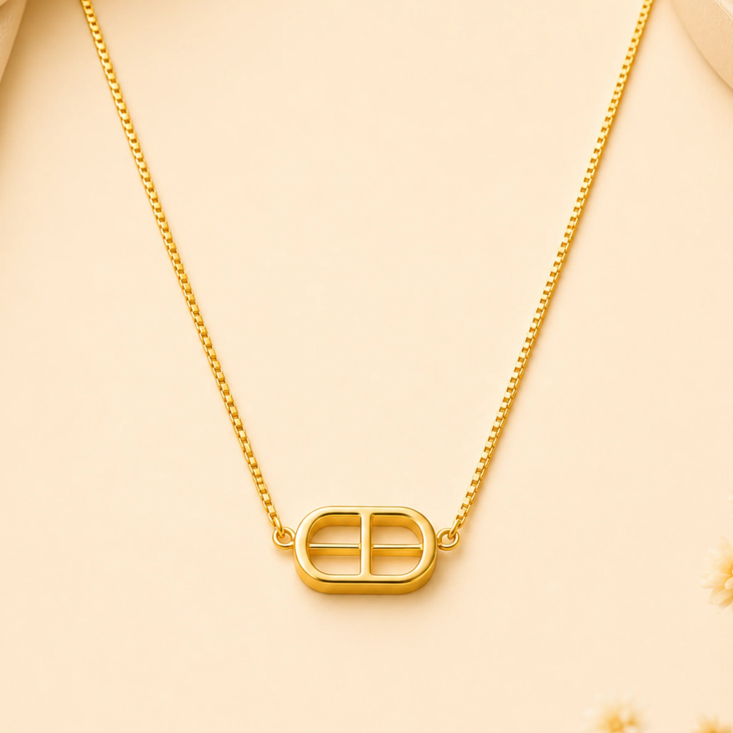 18K Gold Plated Korean Style Gold Chain for Women
