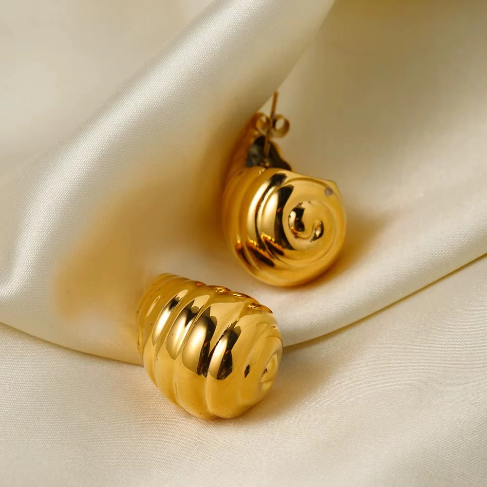 Light Hollow Teardrop Water Drop Stud Earrings - Image 3