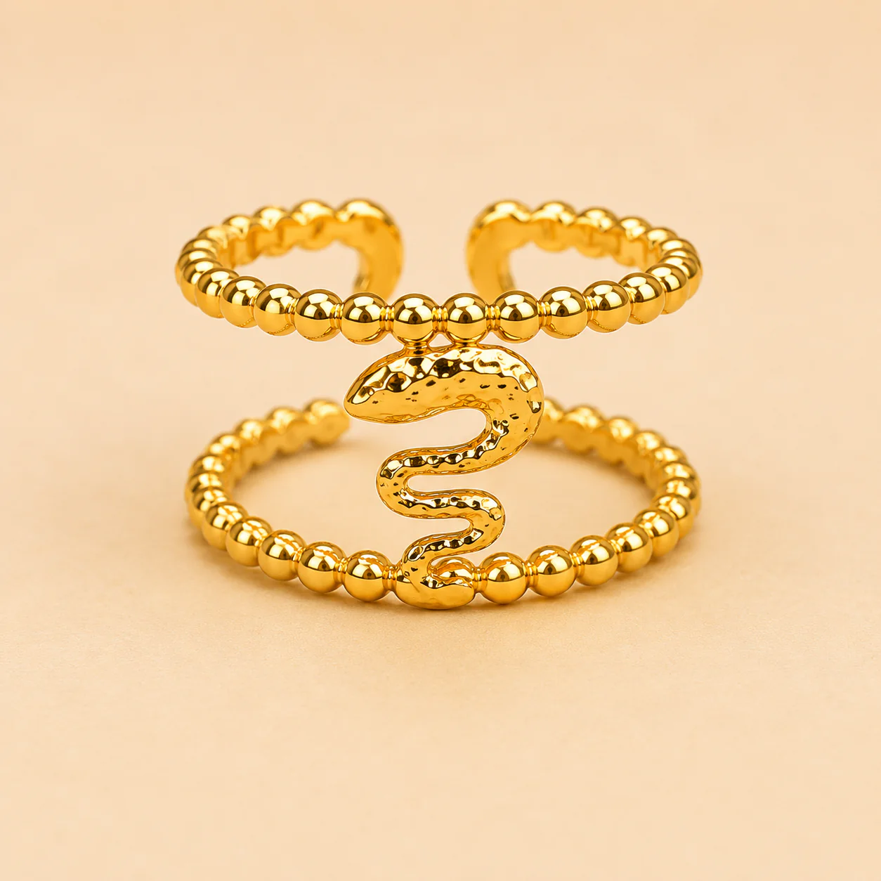 18K Gold Plated Mystic Snake Wrap Ring