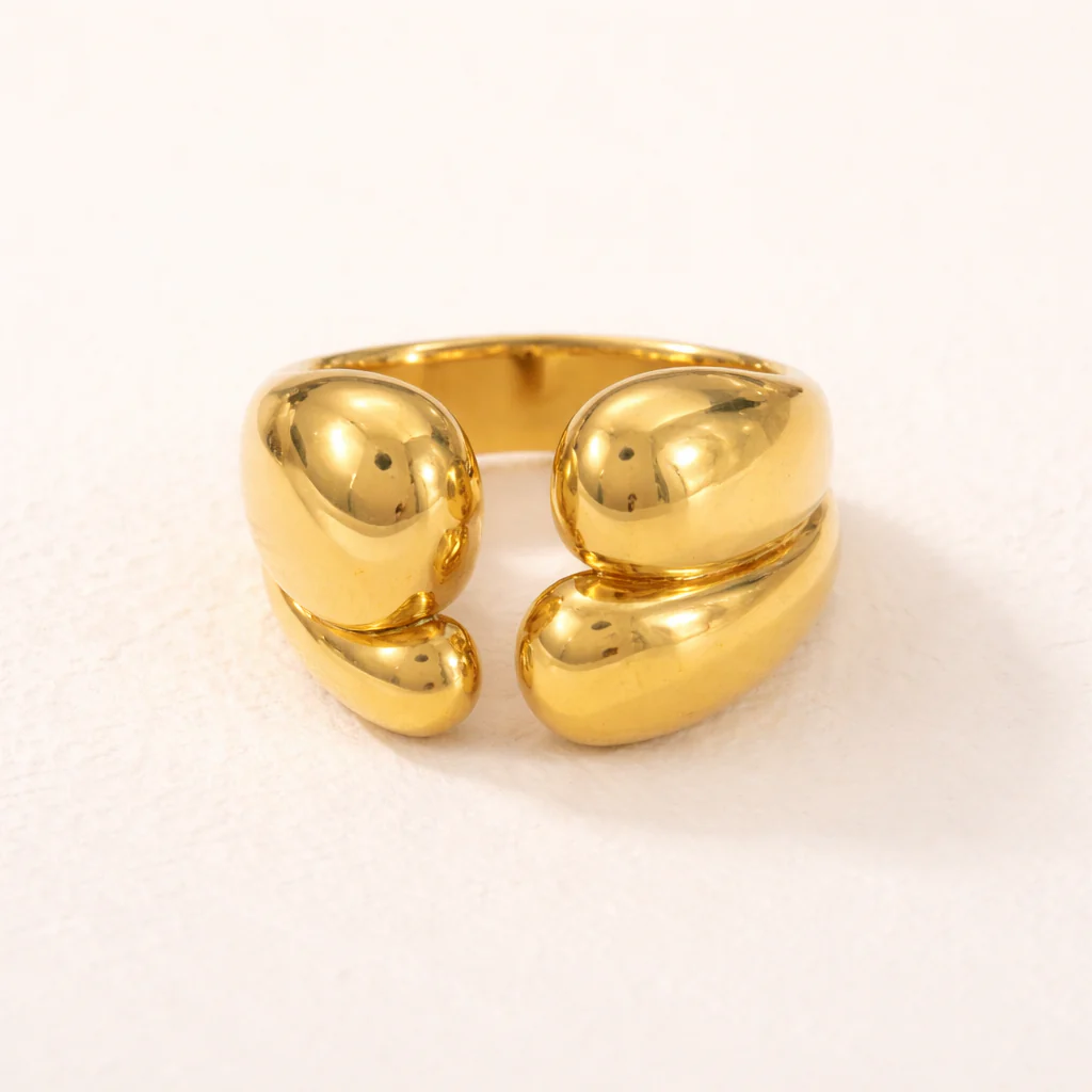 18k Gold Plated Oro Fusion Ring - Image 3