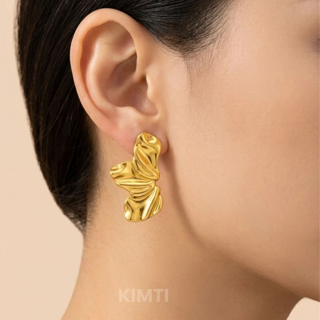18k Gold Plated Sea Soul Anti Tarnish Earring - Image 2