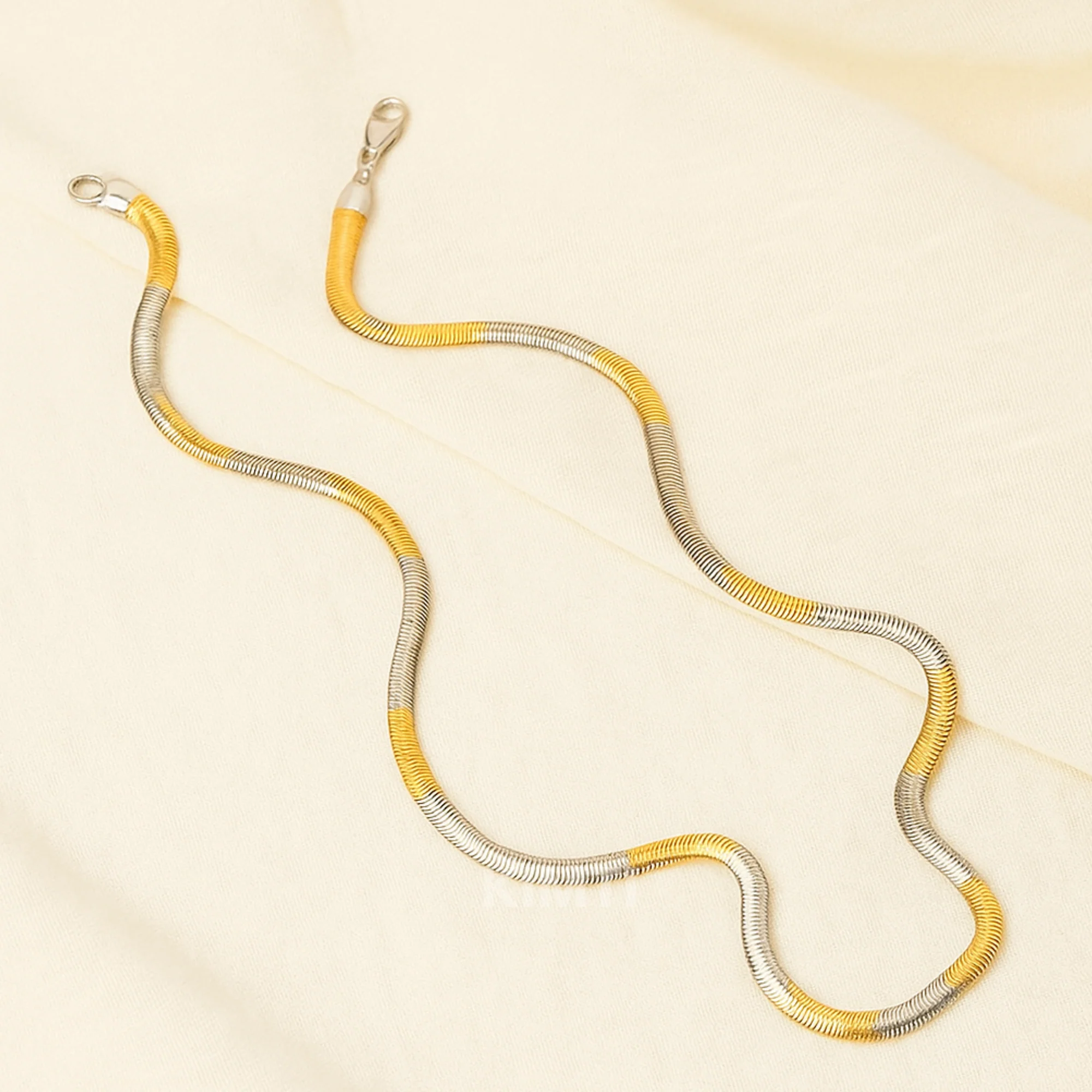 Men - Anti Tarnish Dual Toned Chain - Image 4