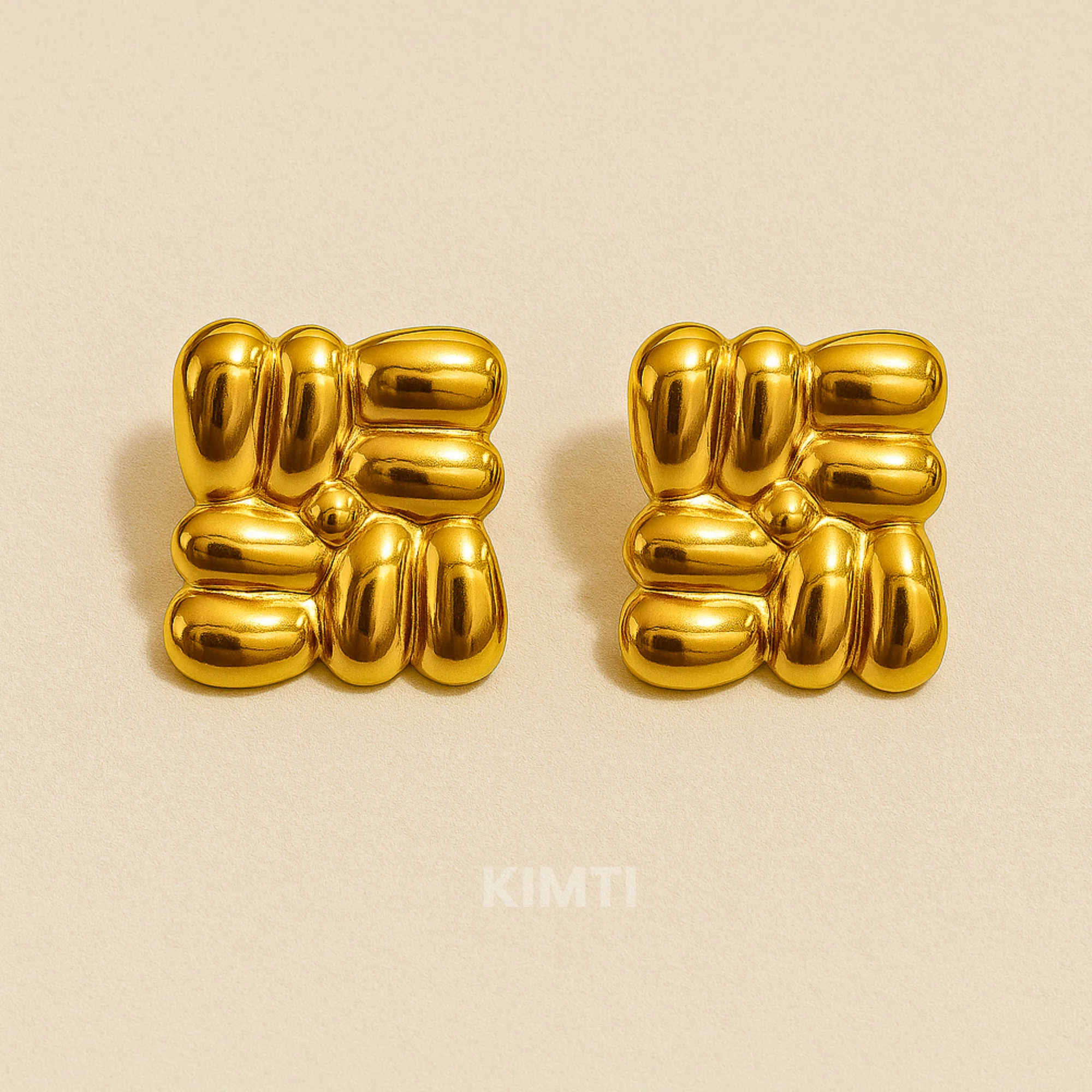 18K Gold Plated Crawford Anti Tarnish Earrings