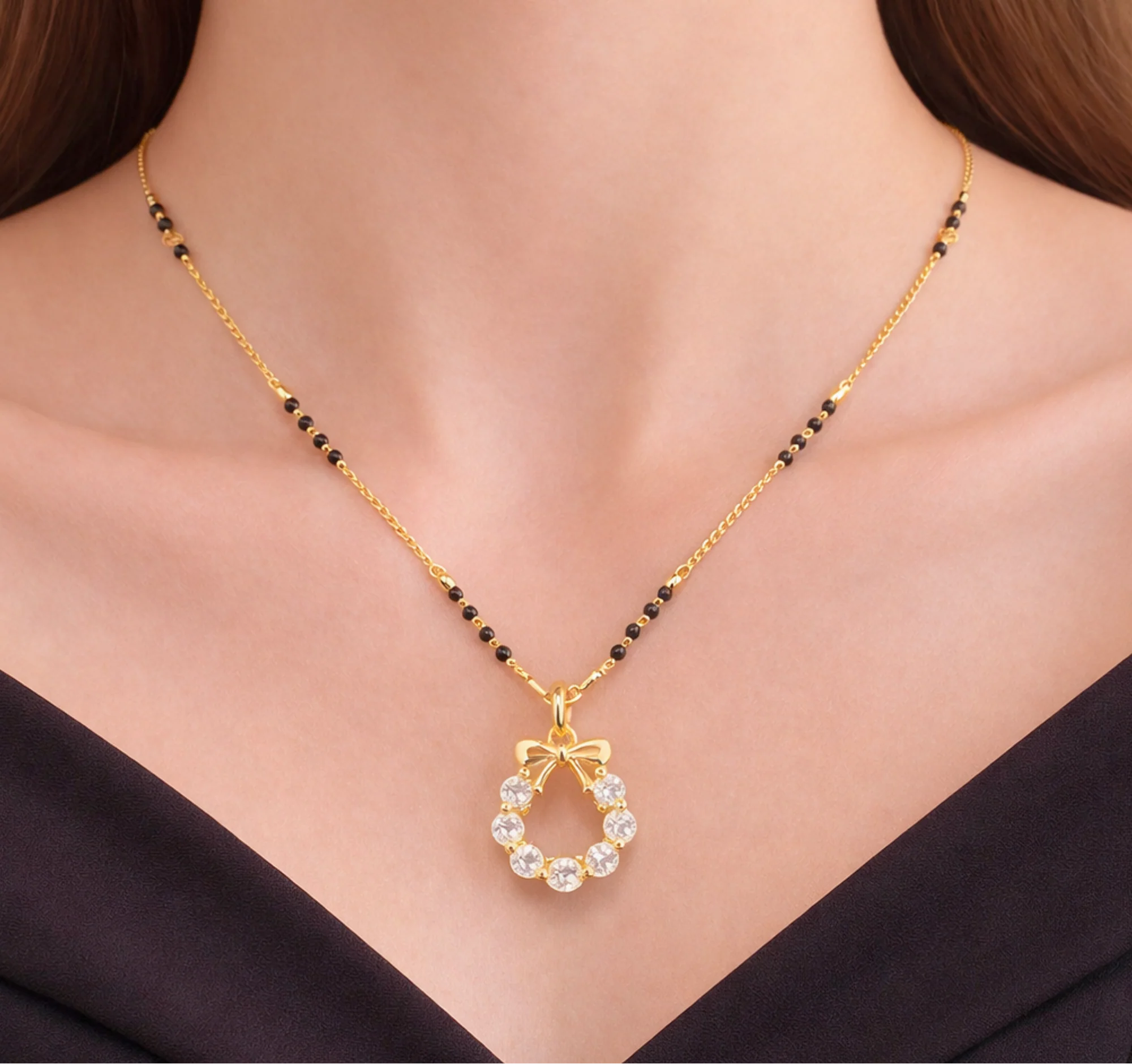Aarohi Bow Mangalsutra - Image 2
