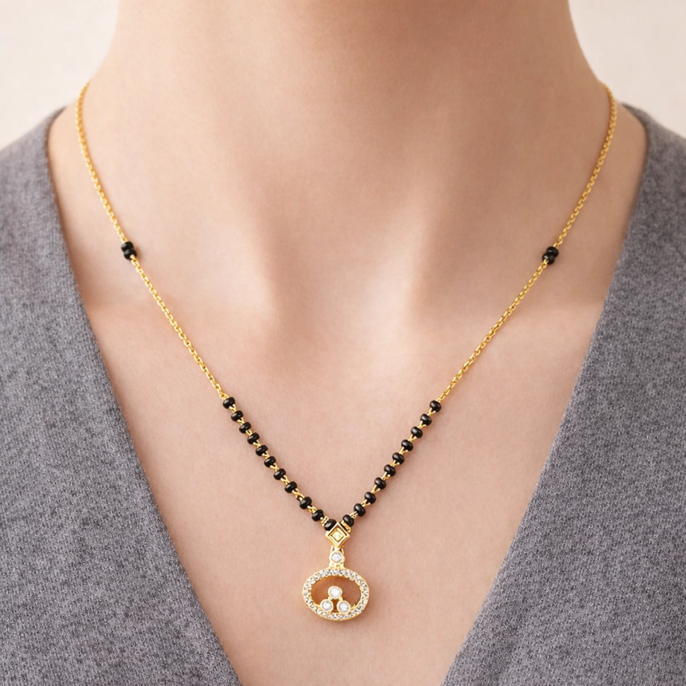 Anaya Tridev Charm Mangalsutra - Image 4
