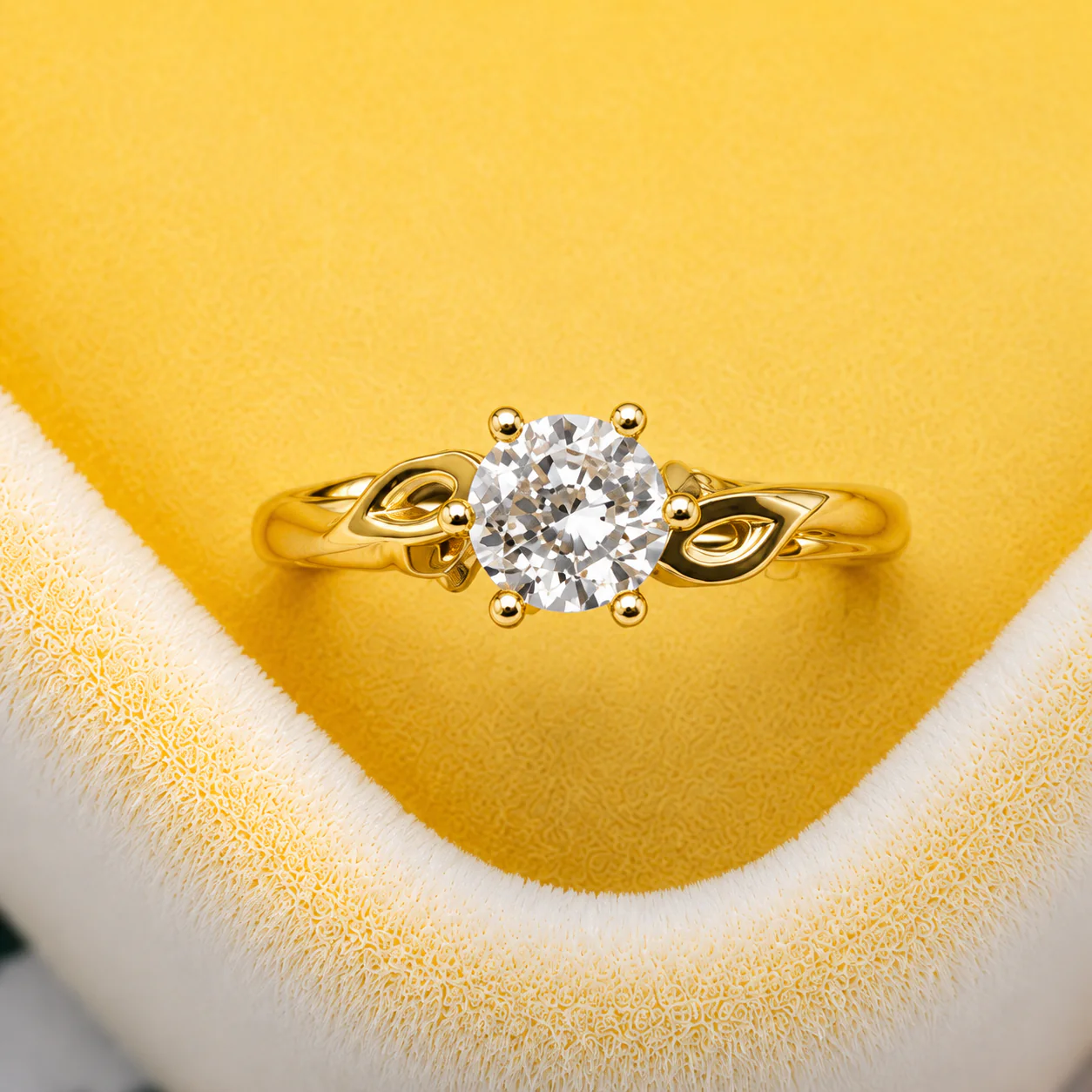 Anti Tarnish Gold Crystal Vine Ring - Image 2