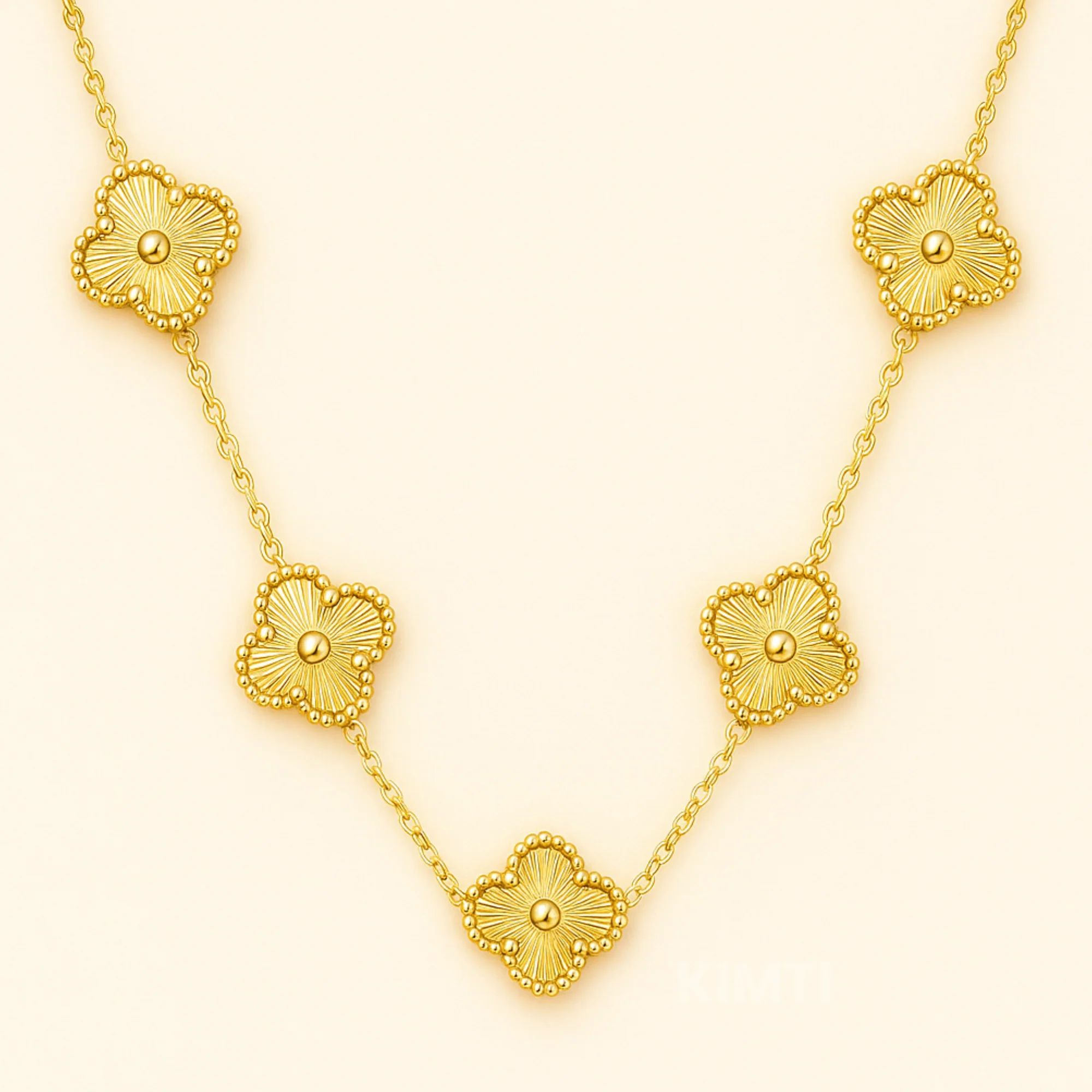 Anti Tarnish Golden Flower Necklace