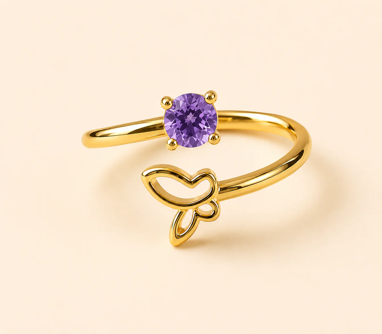 Aurelia Gold Minimal Waterproof Ring - Image 5