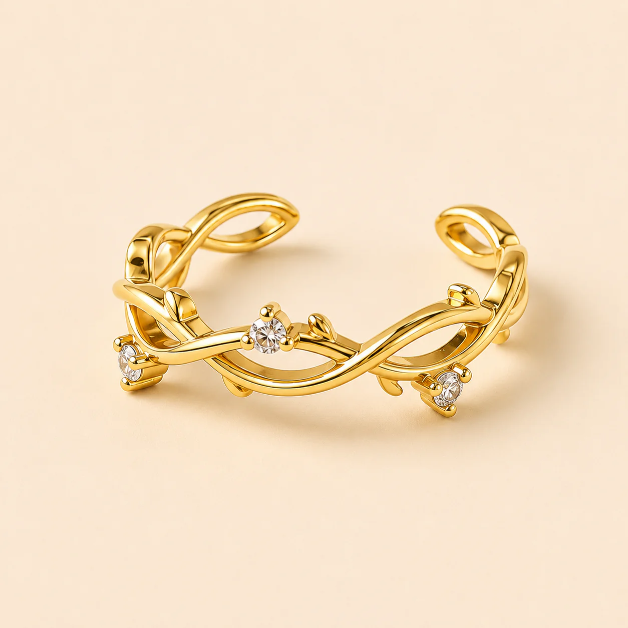 Aurelia Gold Minimal Waterproof Ring - Image 6