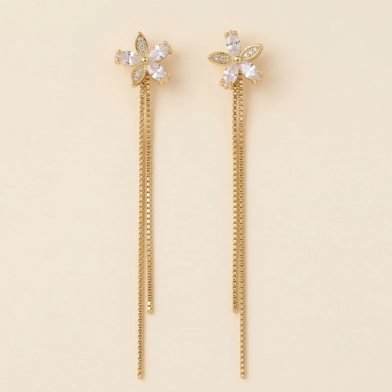 Aurora Flower Drop Earrings - Image 2