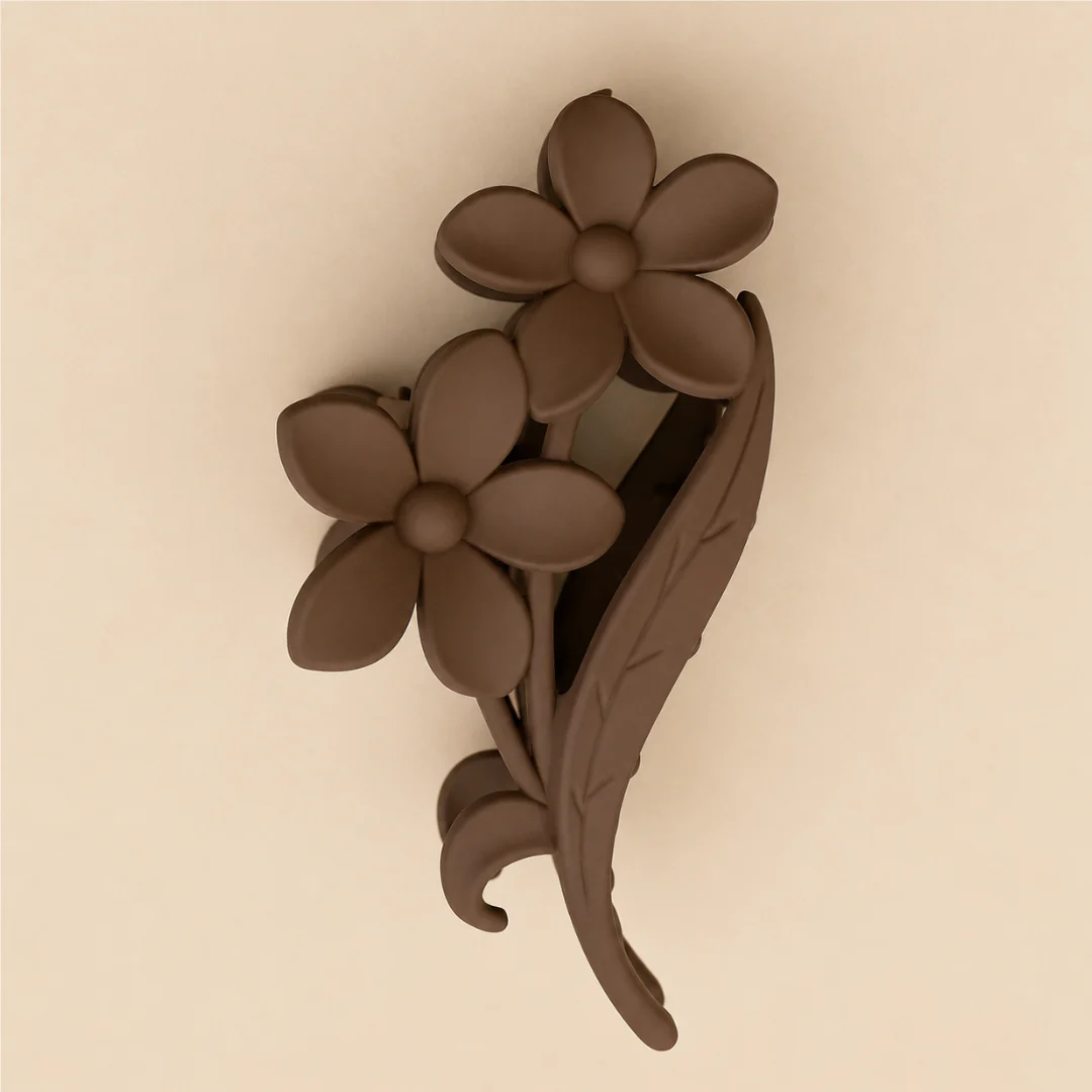 Beige Blossom Hair Clutcher - Image 4