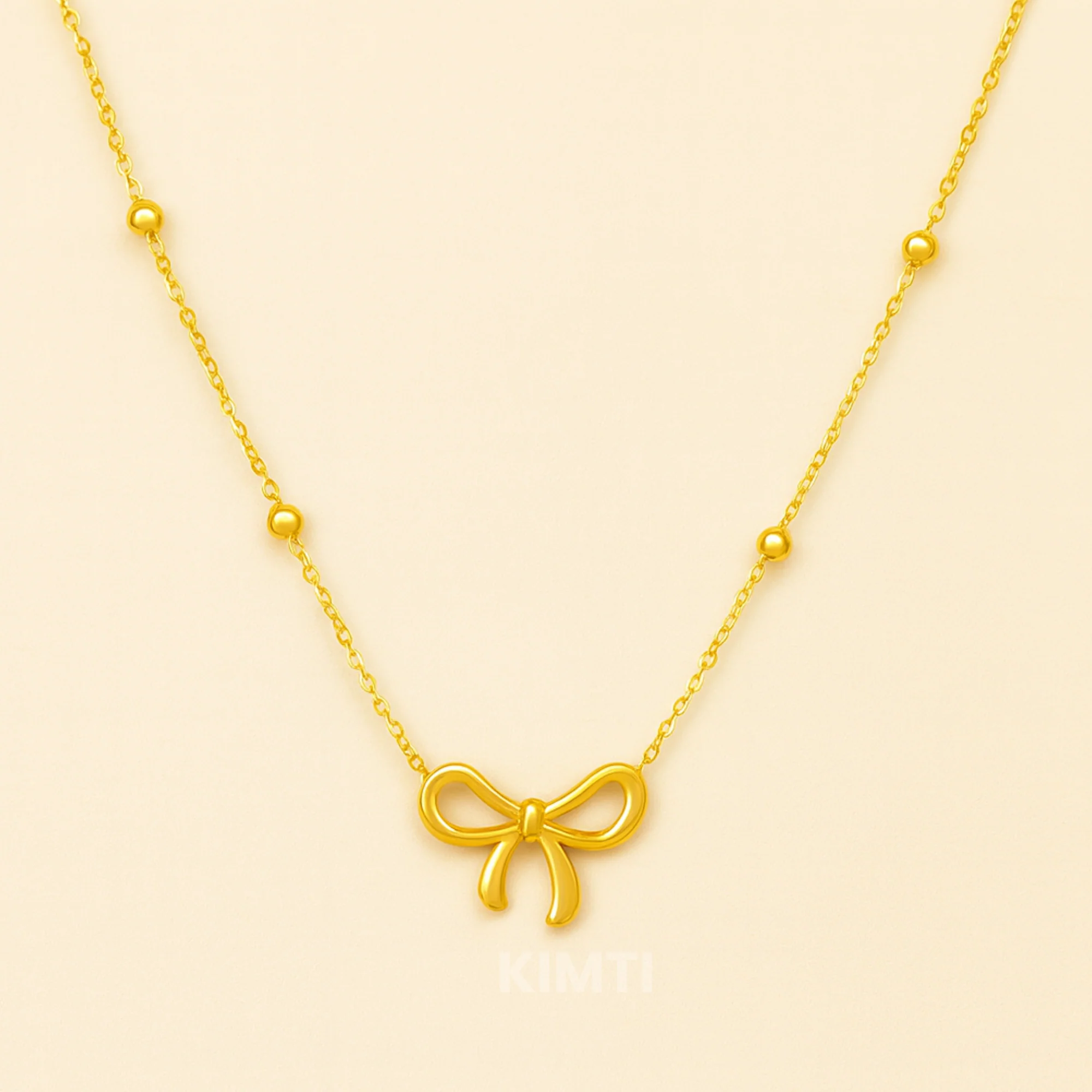 Belle Bow Anti Tarnish Necklace