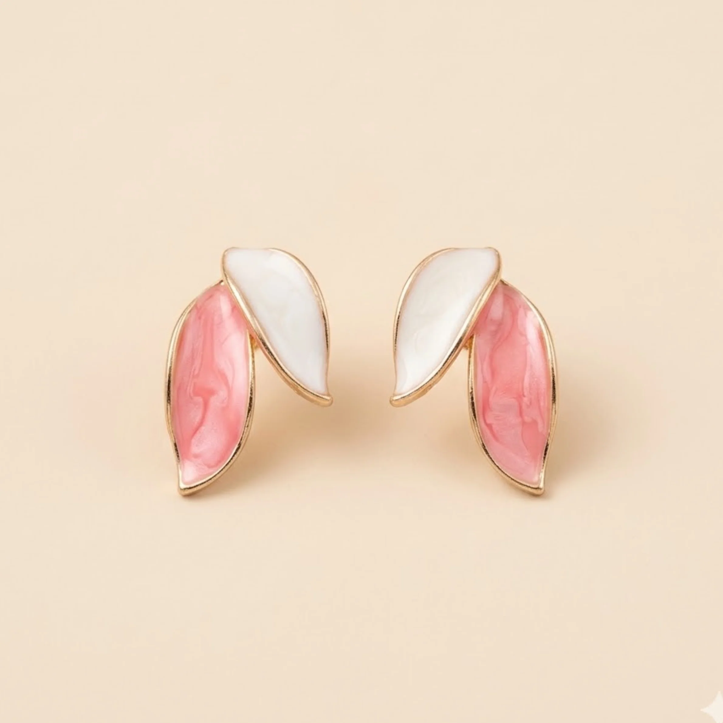 Blush Petal Duo Earrings - Image 2