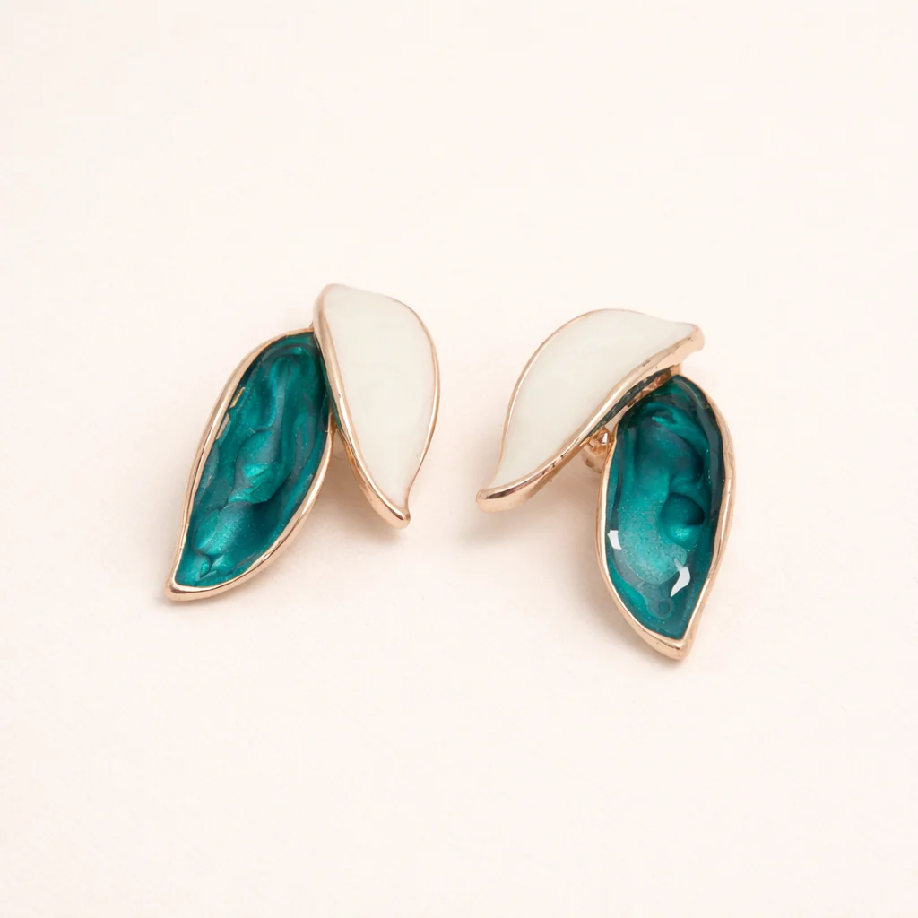 Blush Petal Duo Earrings - Image 4