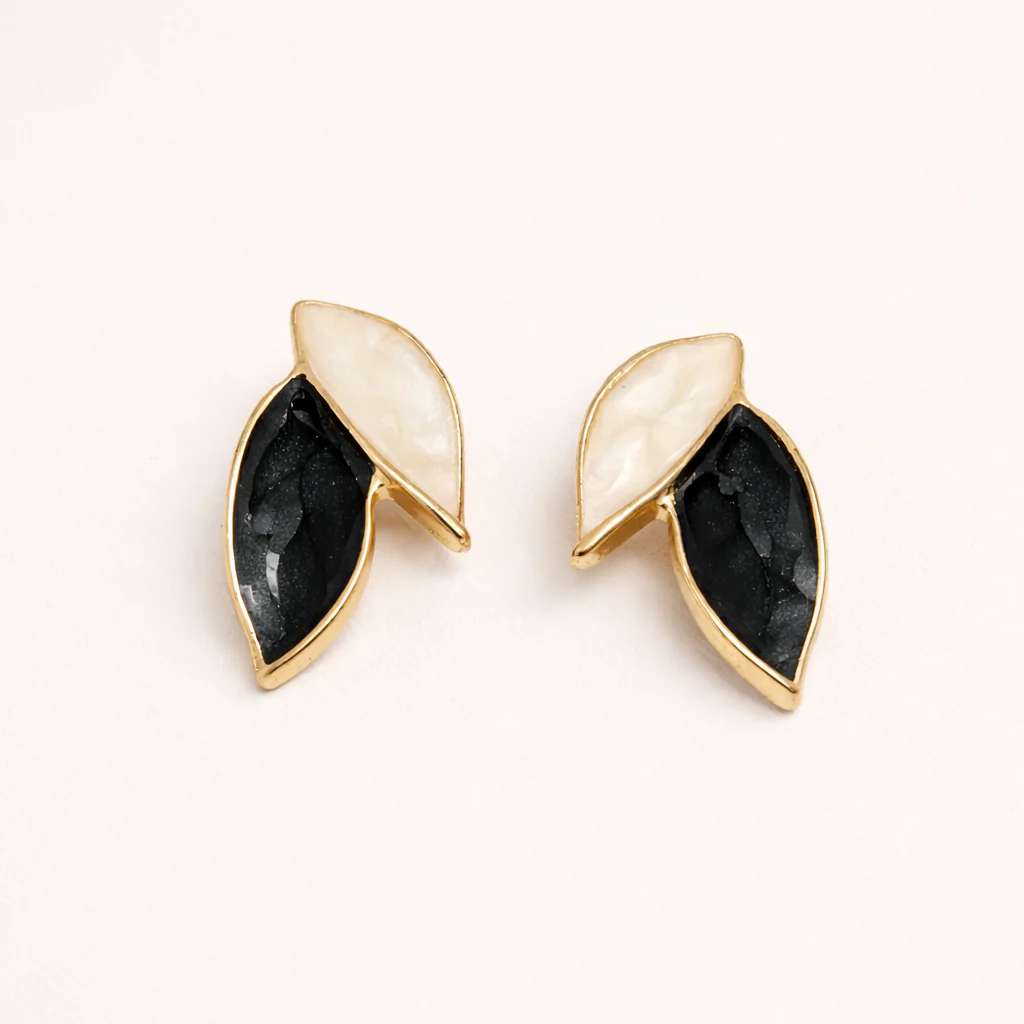 Blush Petal Duo Earrings - Image 5