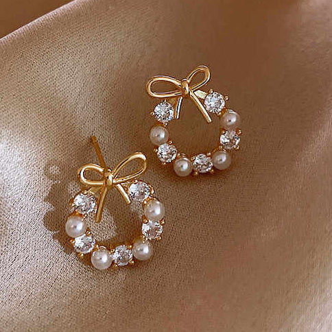 Just Rs. 49 Business Chic White Pearls Stud Earring - Image 8