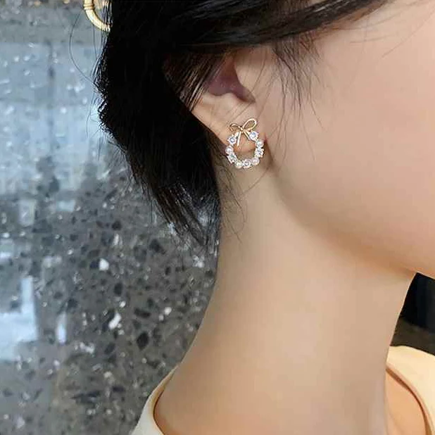 Just Rs. 49 Business Chic White Pearls Stud Earring - Image 9