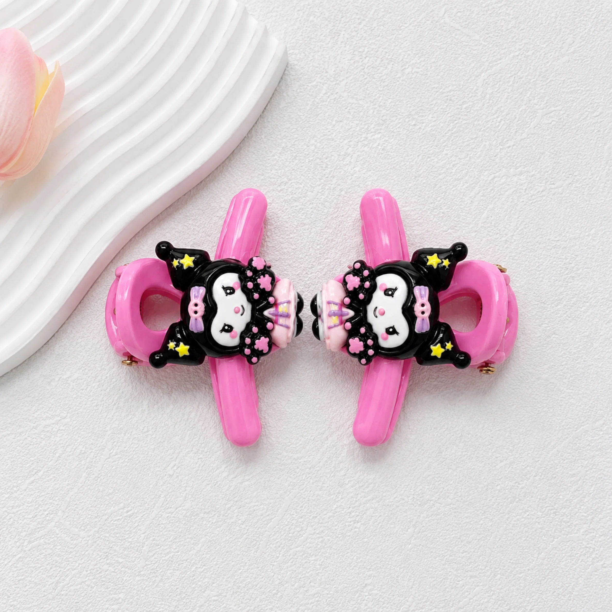 Cartoon Cat Hair Clips Set for Kids - Image 5