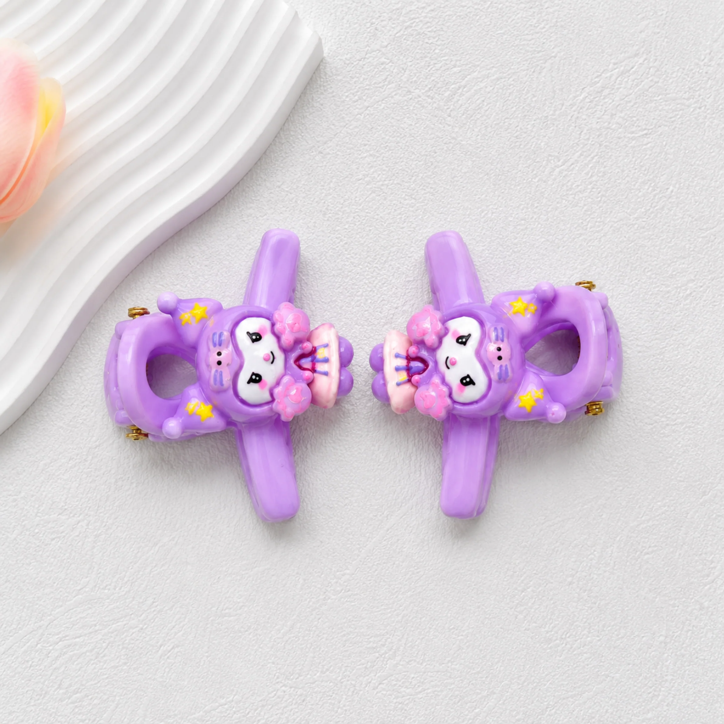 Cartoon Cat Hair Clips Set for Kids - Image 6
