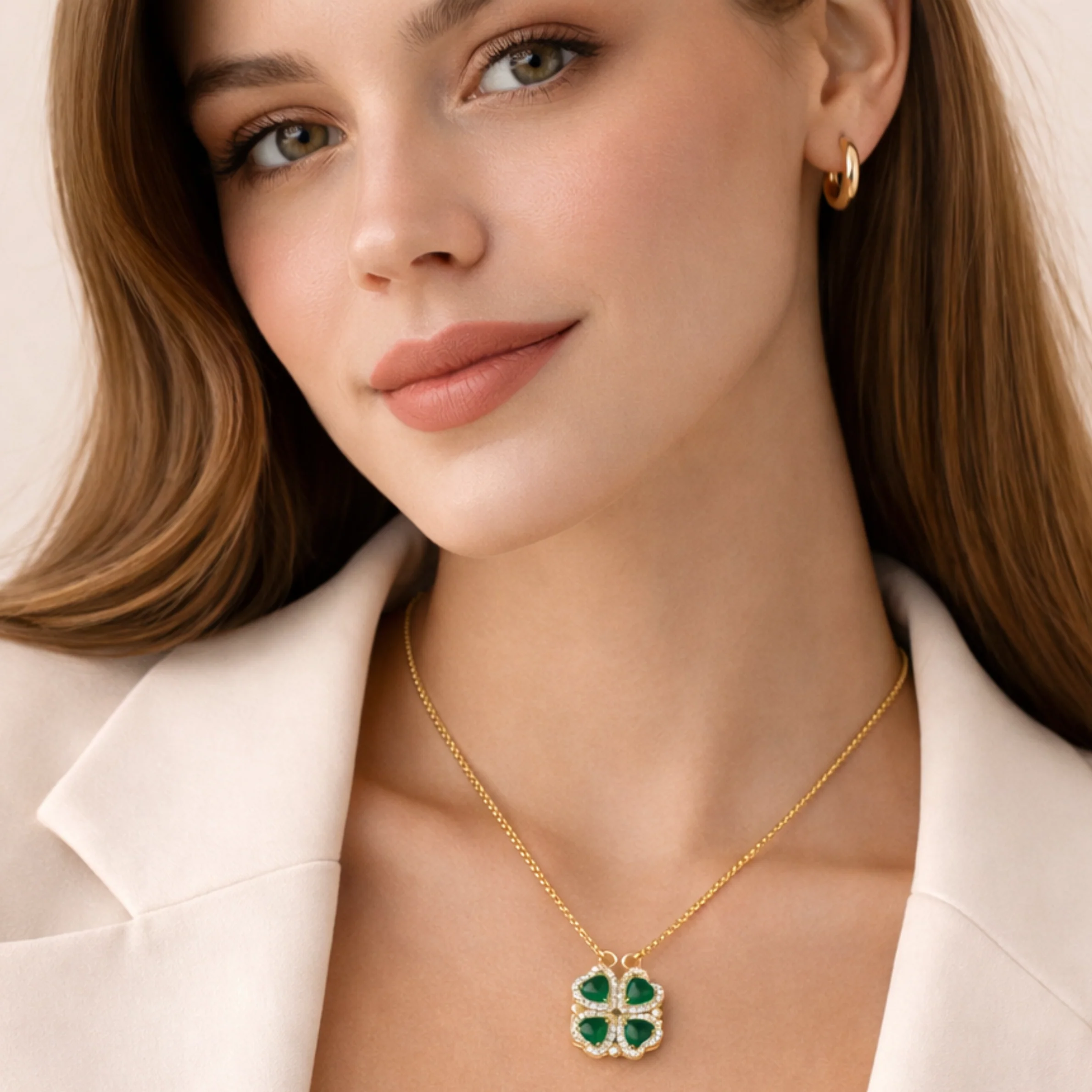 Celeste Crimson Anti Tarnish Necklace - Image 2