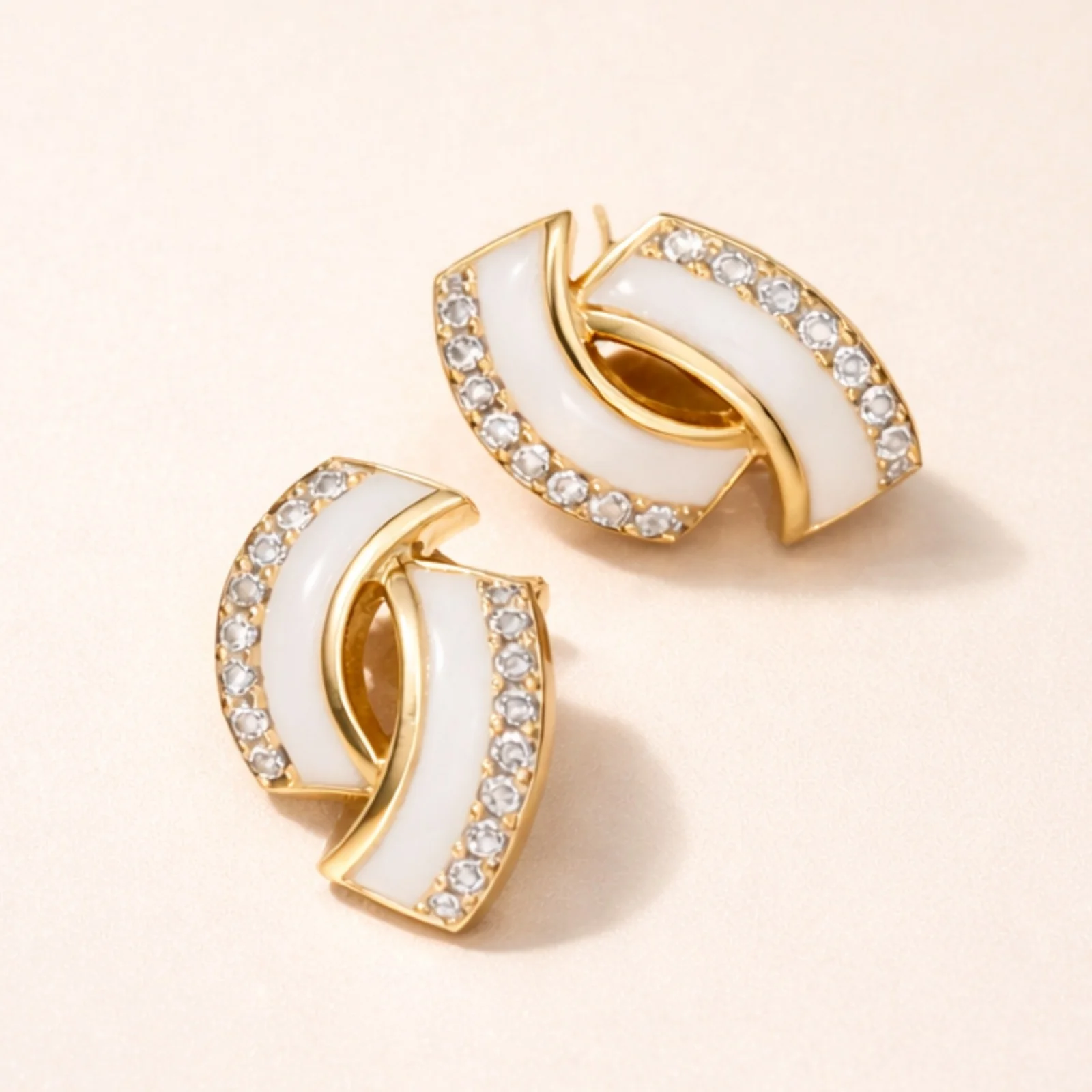 Celestria Yellow Chimes Stud Earrings - Image 3