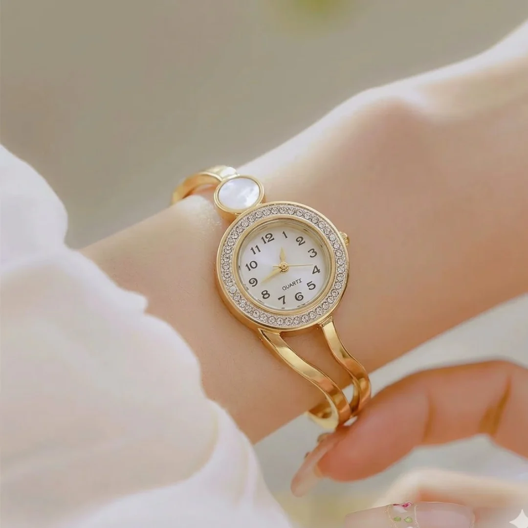 Classic Queen Gold Bracelet Watch - Image 2