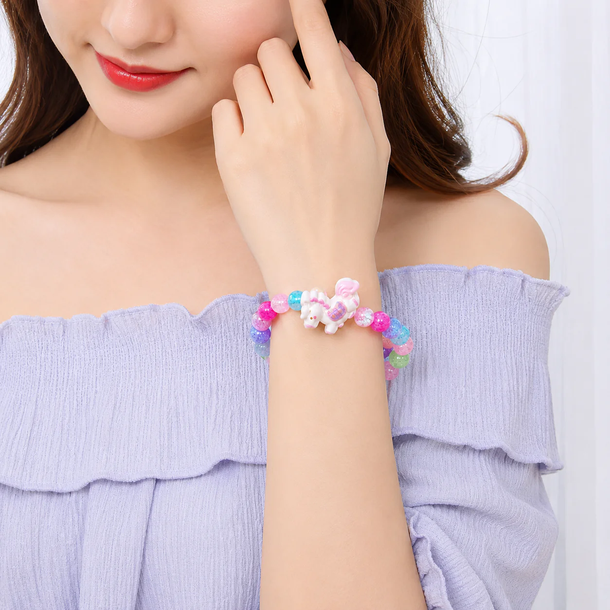 Cute Pony Unicorn Elastic Bracelet for Girls - Image 7