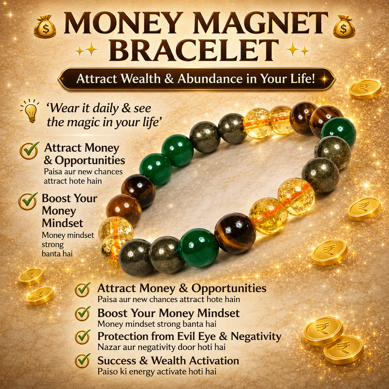 Dhan Yog Bracelet for Wealth & Prosperity - Image 3