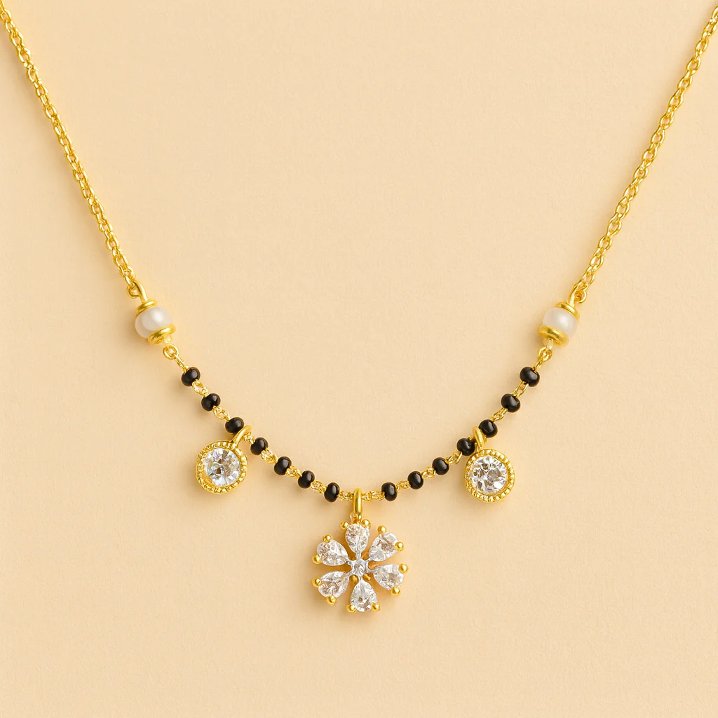 Divya Blossom Pendant Mangalsutra - Image 3