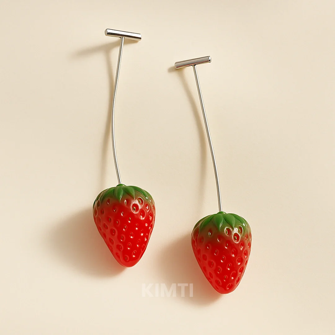 Just Rs. 49 Starry Strawberry Red Drop Earring