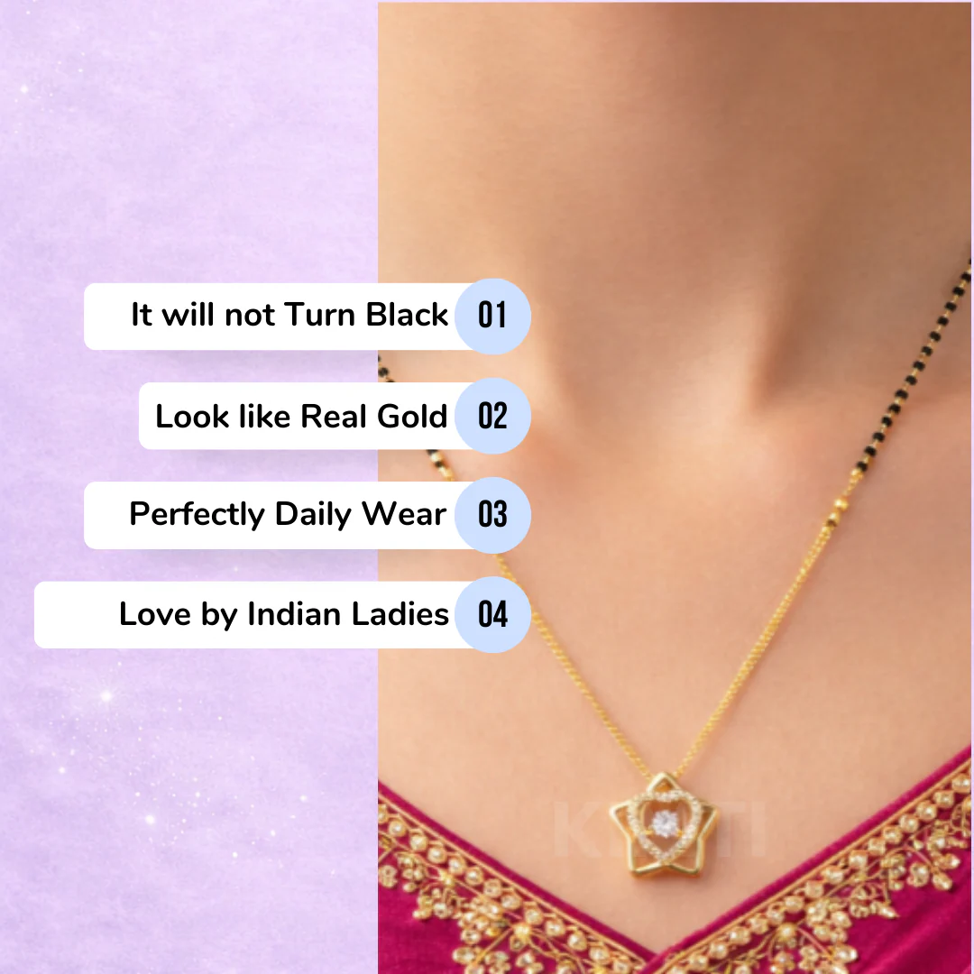 Elara Diamond Heart Star Necklace - Image 3