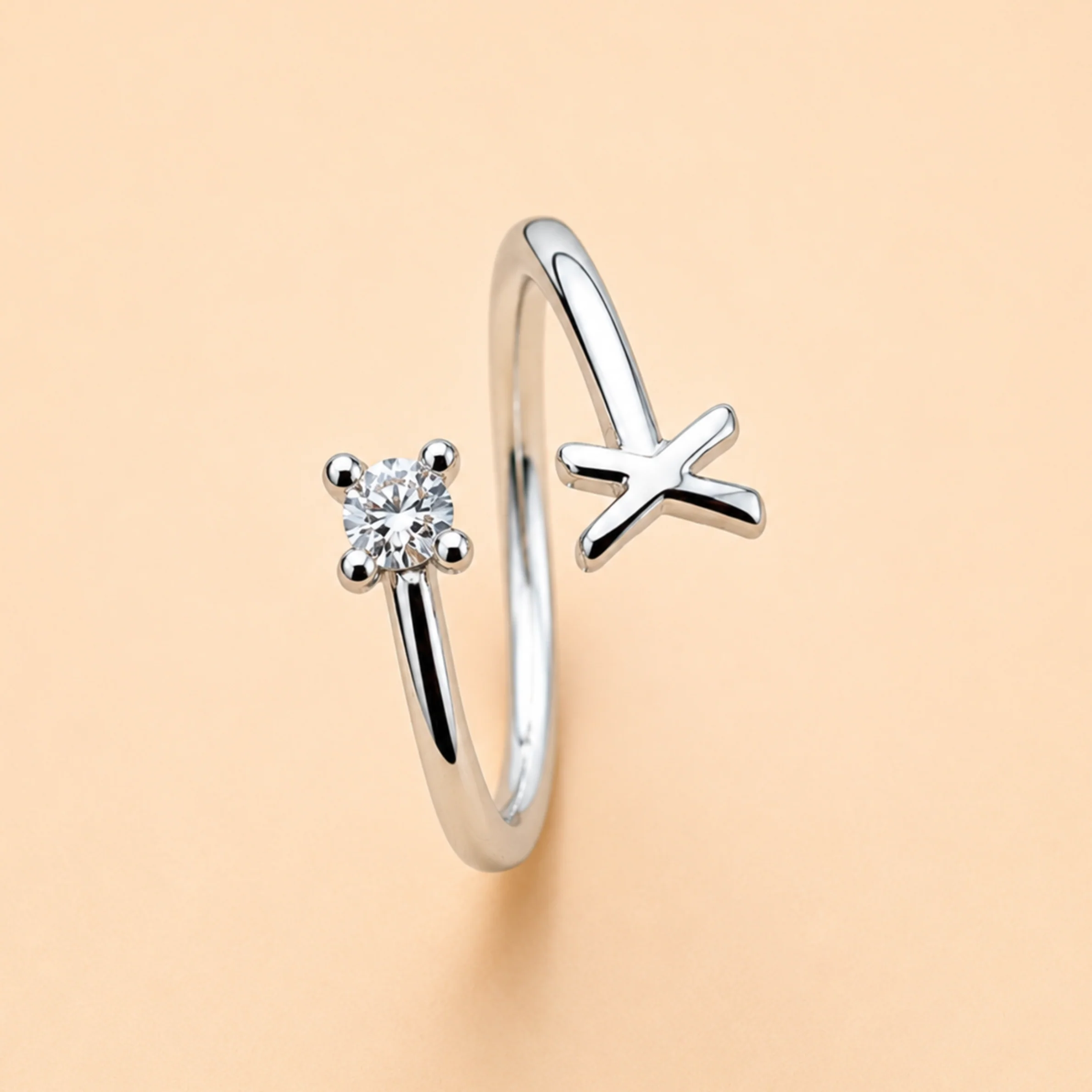 Elegant Cosmic Charm Ring