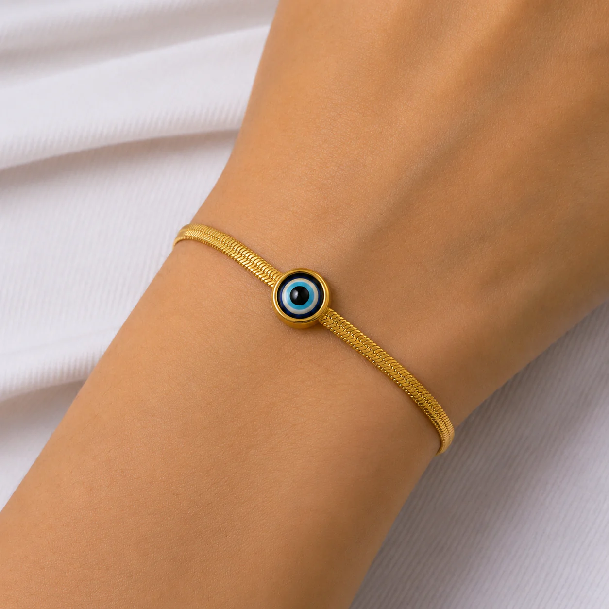 Evil Eye Luxe Chain Bracelet - Image 2