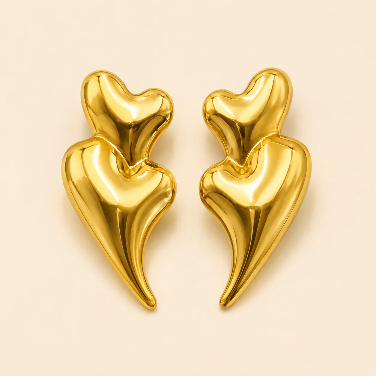 Fashion Long Heart-shaped Earrings for Women