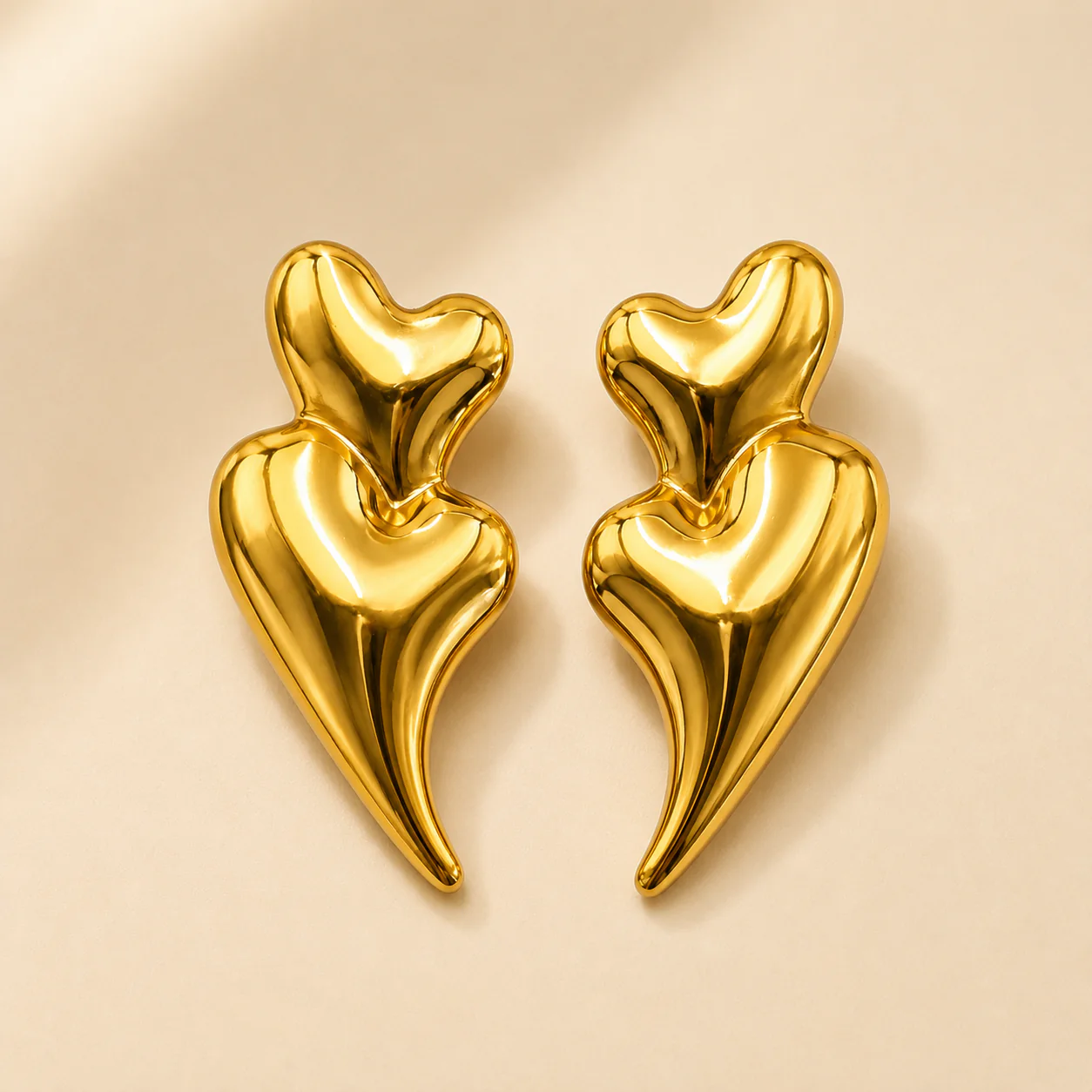 Fashion Long Heart-shaped Earrings for Women - Image 2