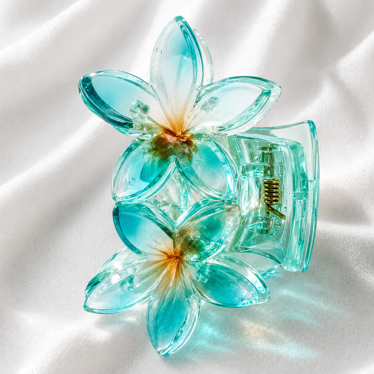 Floral Marble Hair Clutcher