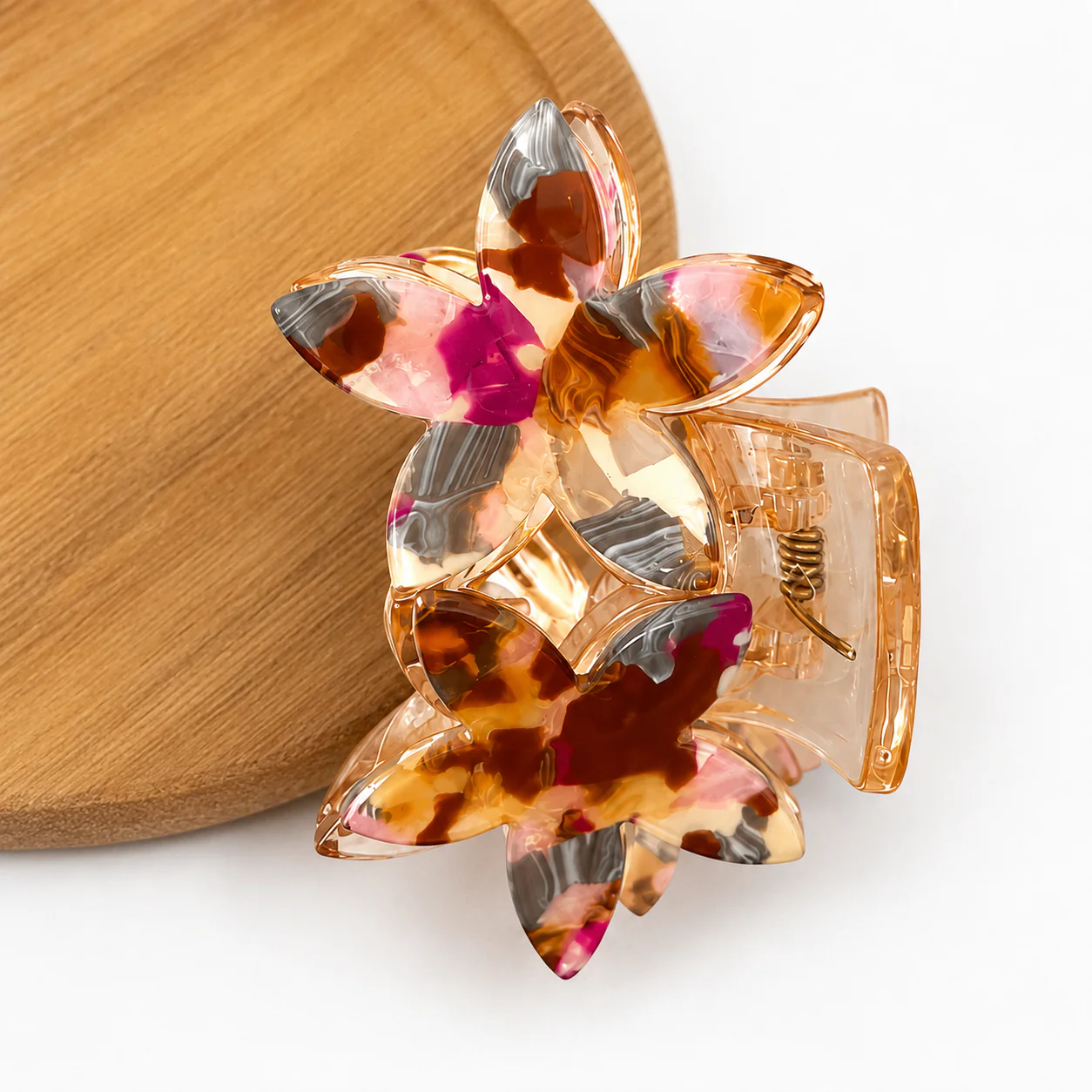 Floral Marble Hair Clutcher - Image 7