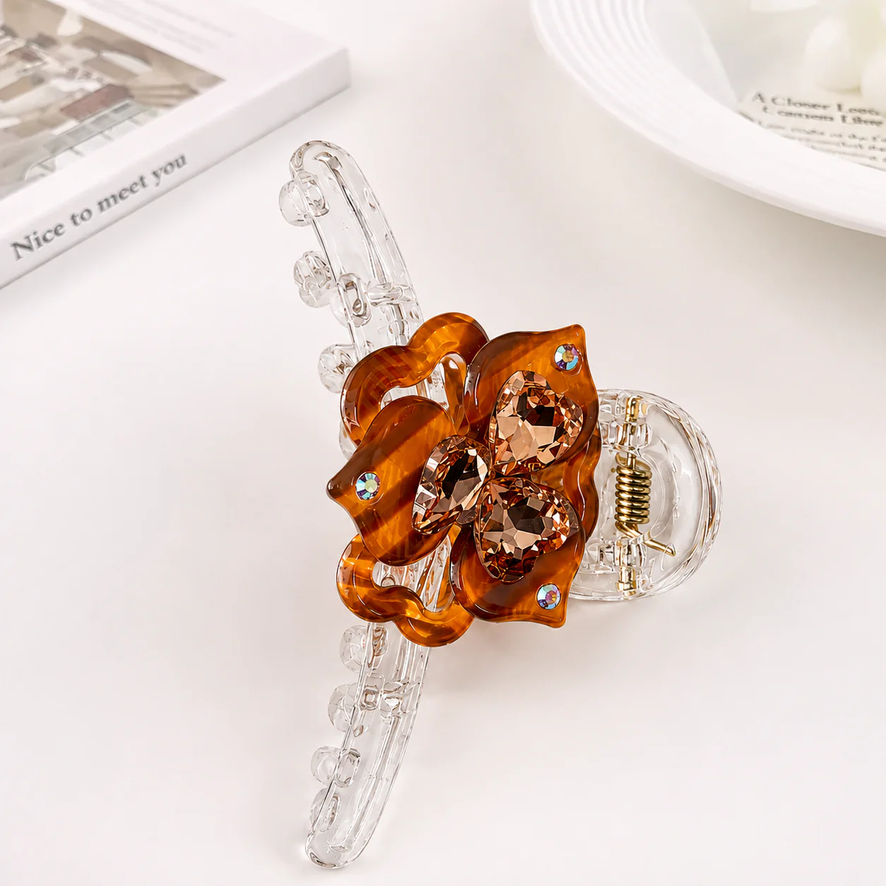 Floral Shine Hair Clutcher - Image 2