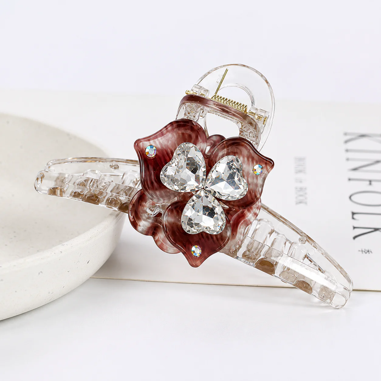Floral Shine Hair Clutcher - Image 4