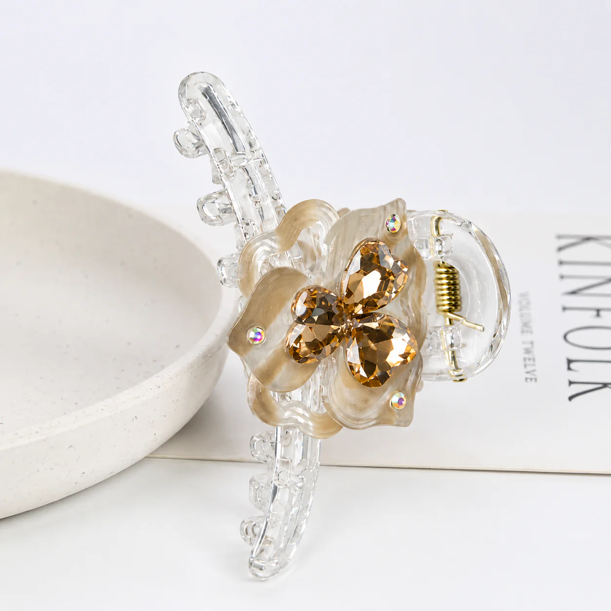 Floral Shine Hair Clutcher - Image 5