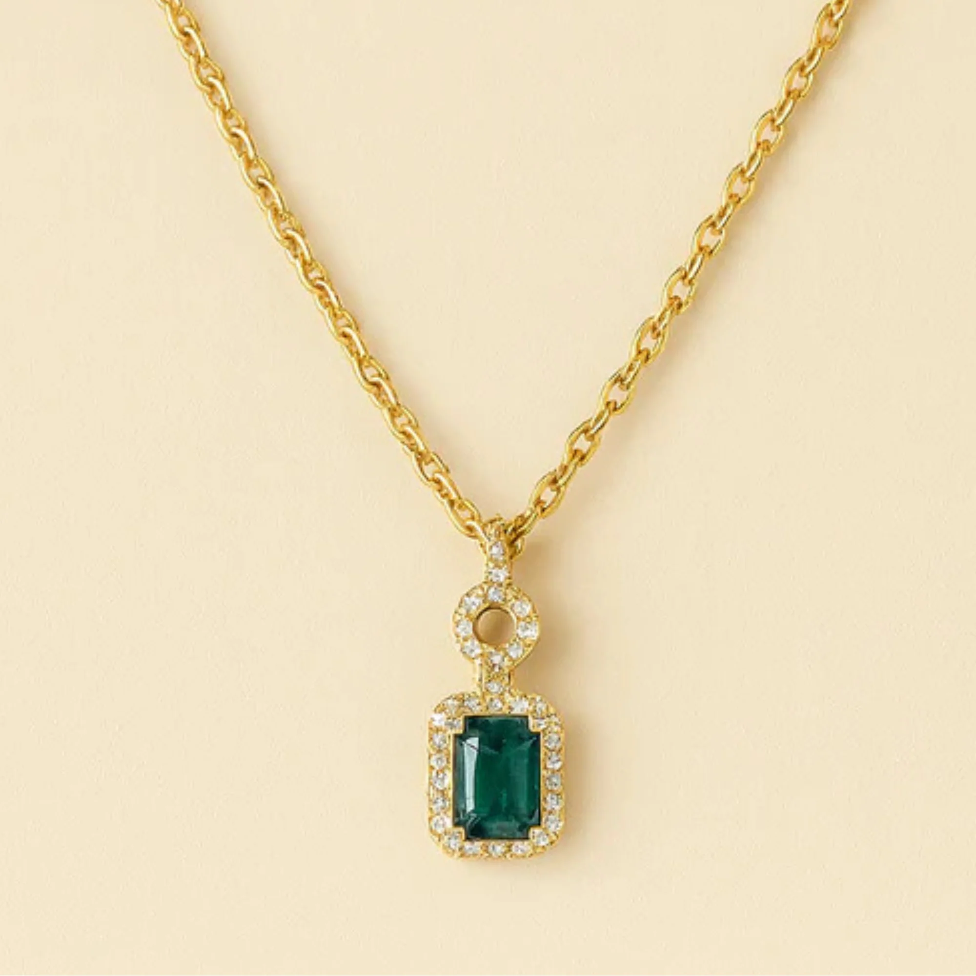 GemGlow Pendant Anti-Tarnish Necklace
