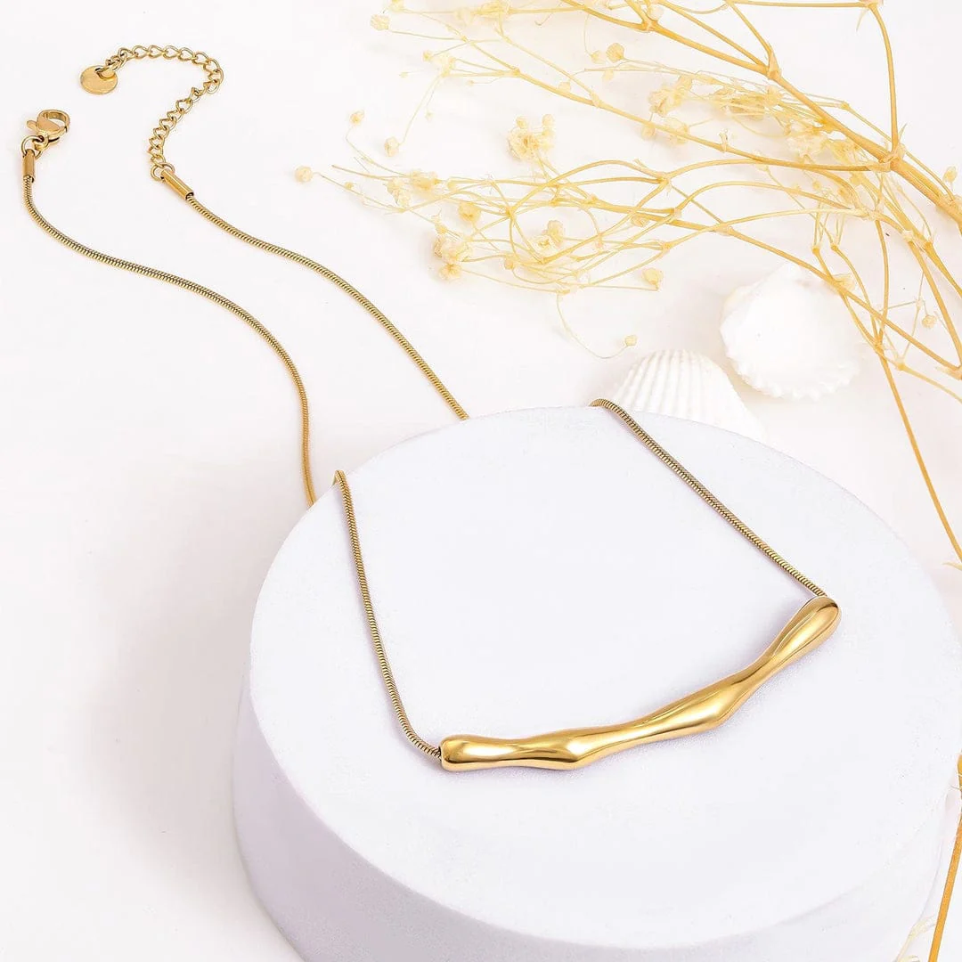 18K Gold Planted Anti Tarnish Necklace - Image 3