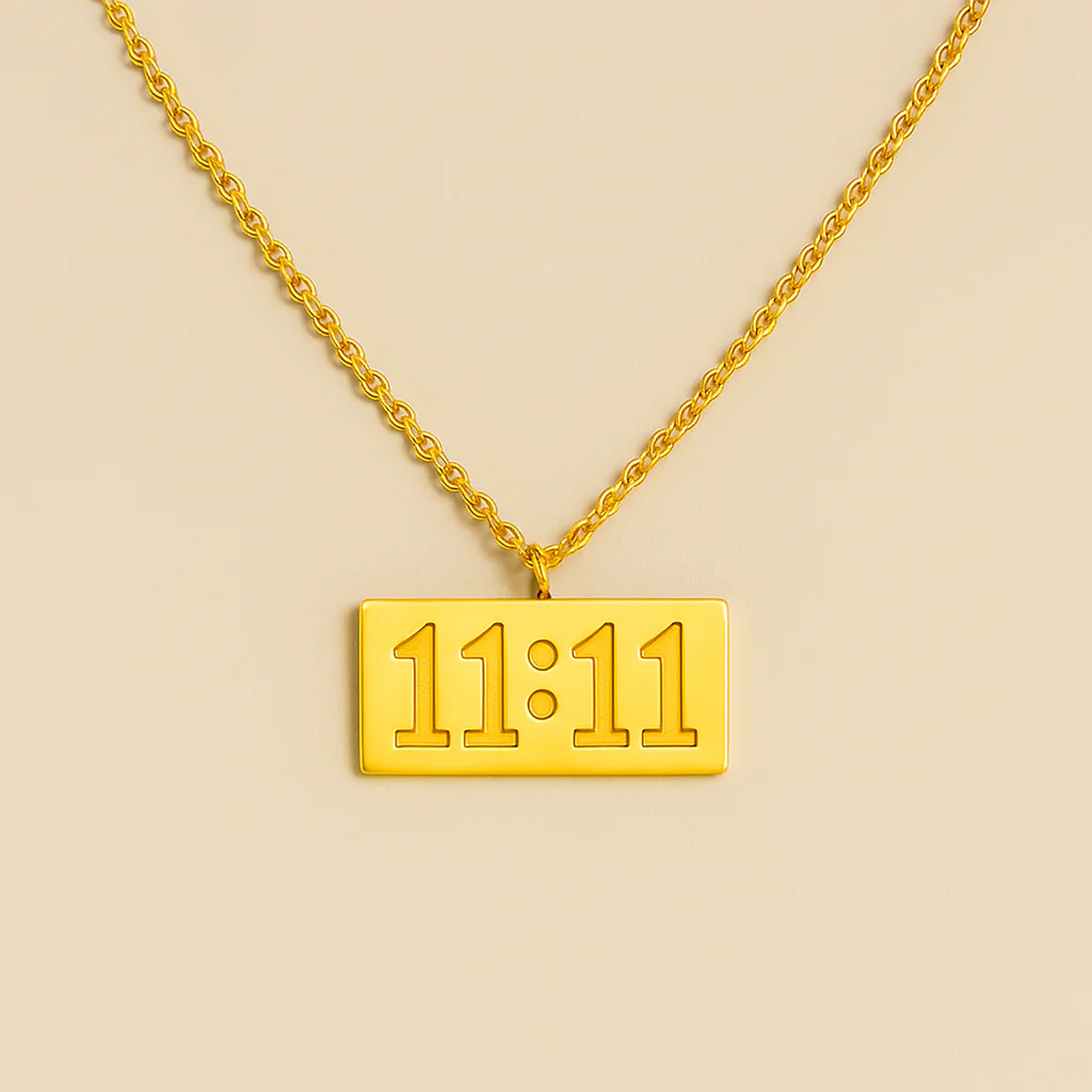 11:11 Manifestation Necklace - Anti Tarnish 18K Gold Plated - Image 2